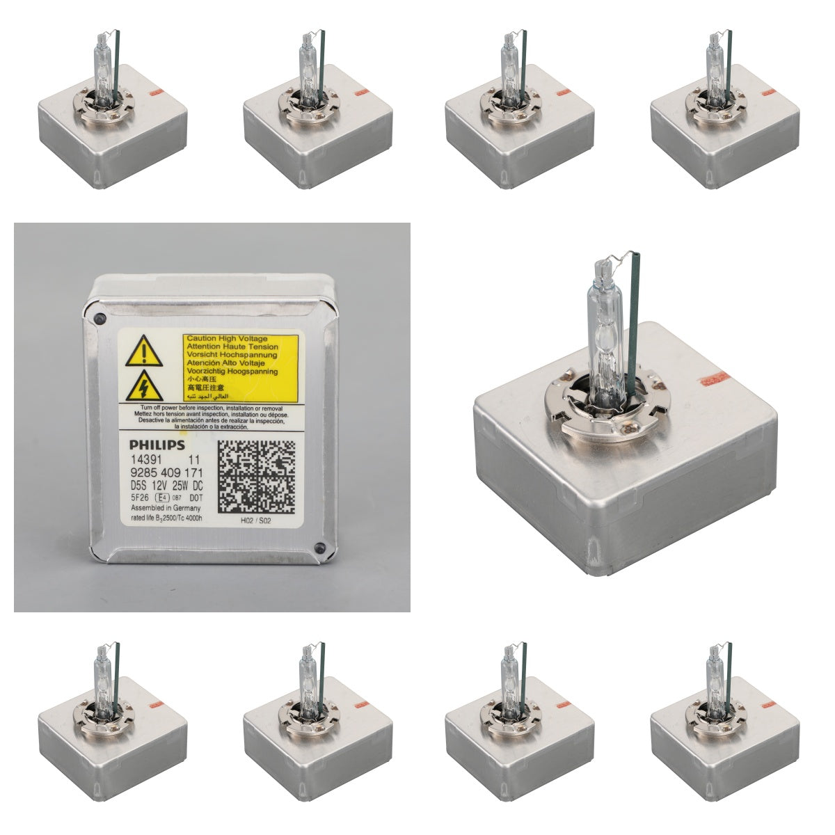 Compatible con bulbos de los faros en Xenon Philips Hid D5S 12V25W 4200K repuesto