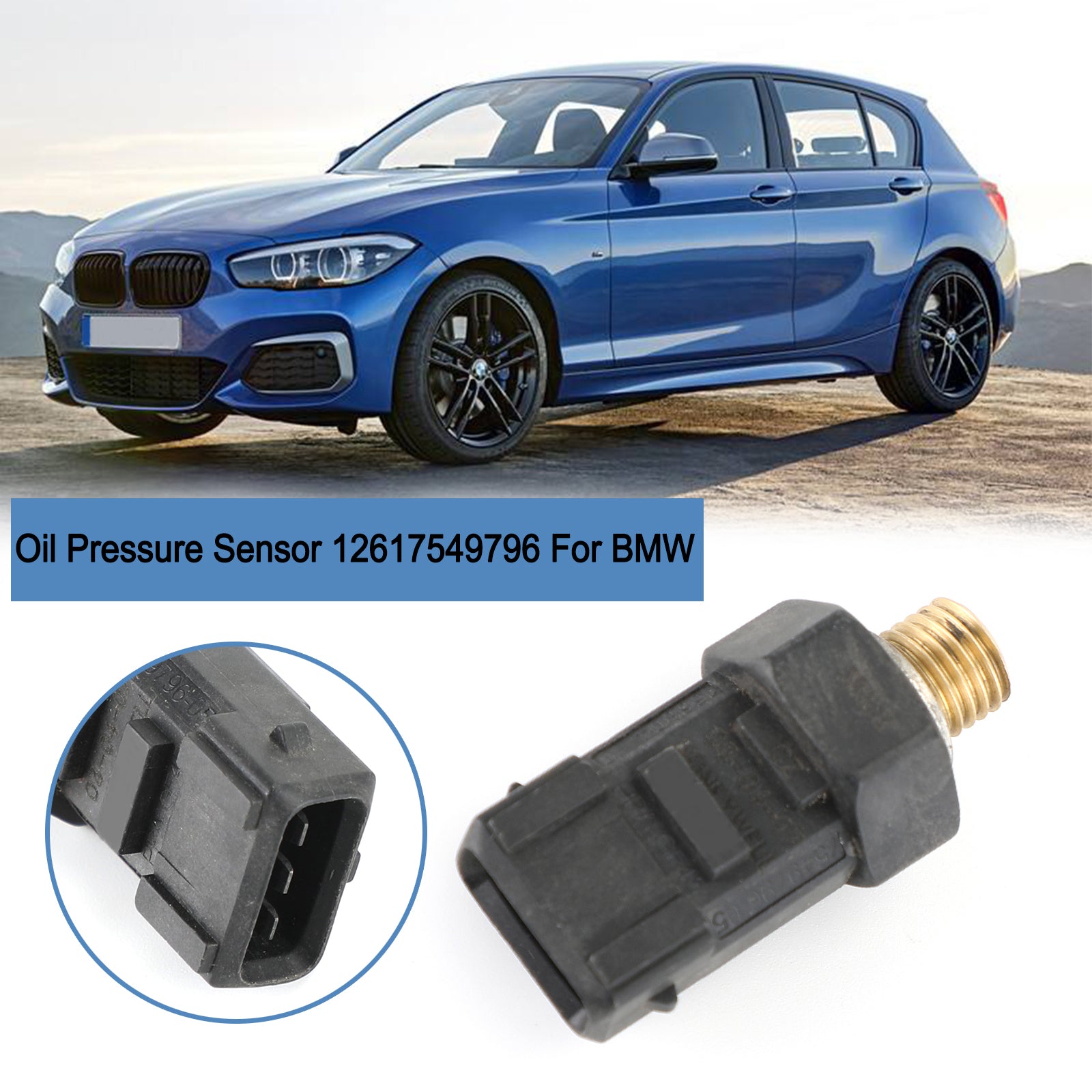 Sensore pressione olio 12617549796 per BMW Serie 1 E81 E88 Serie 3 E90 generico