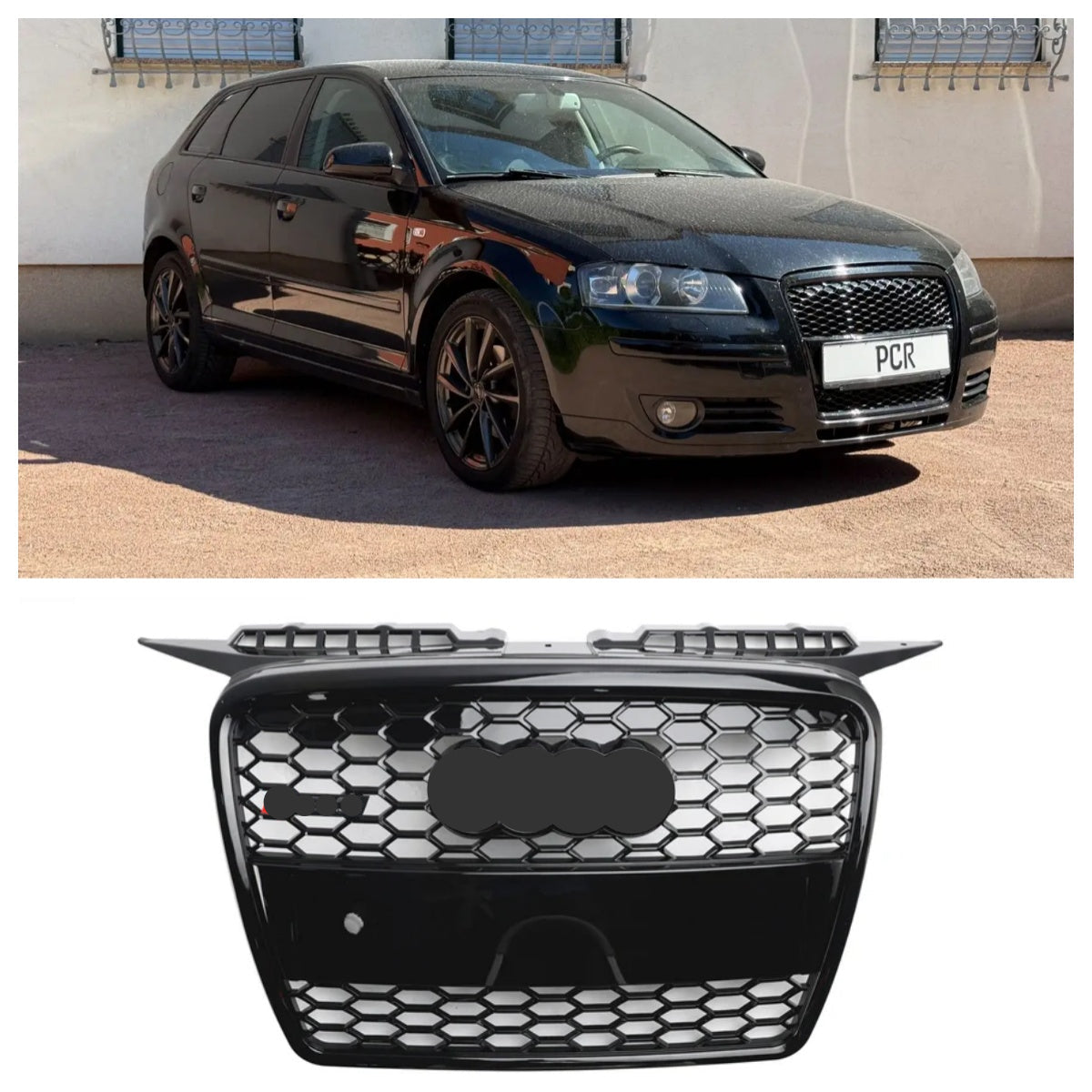 RS3 Stijl Voorbumper Grill Grille Voor Audi A3 8P 2004-2008 8P4853651A