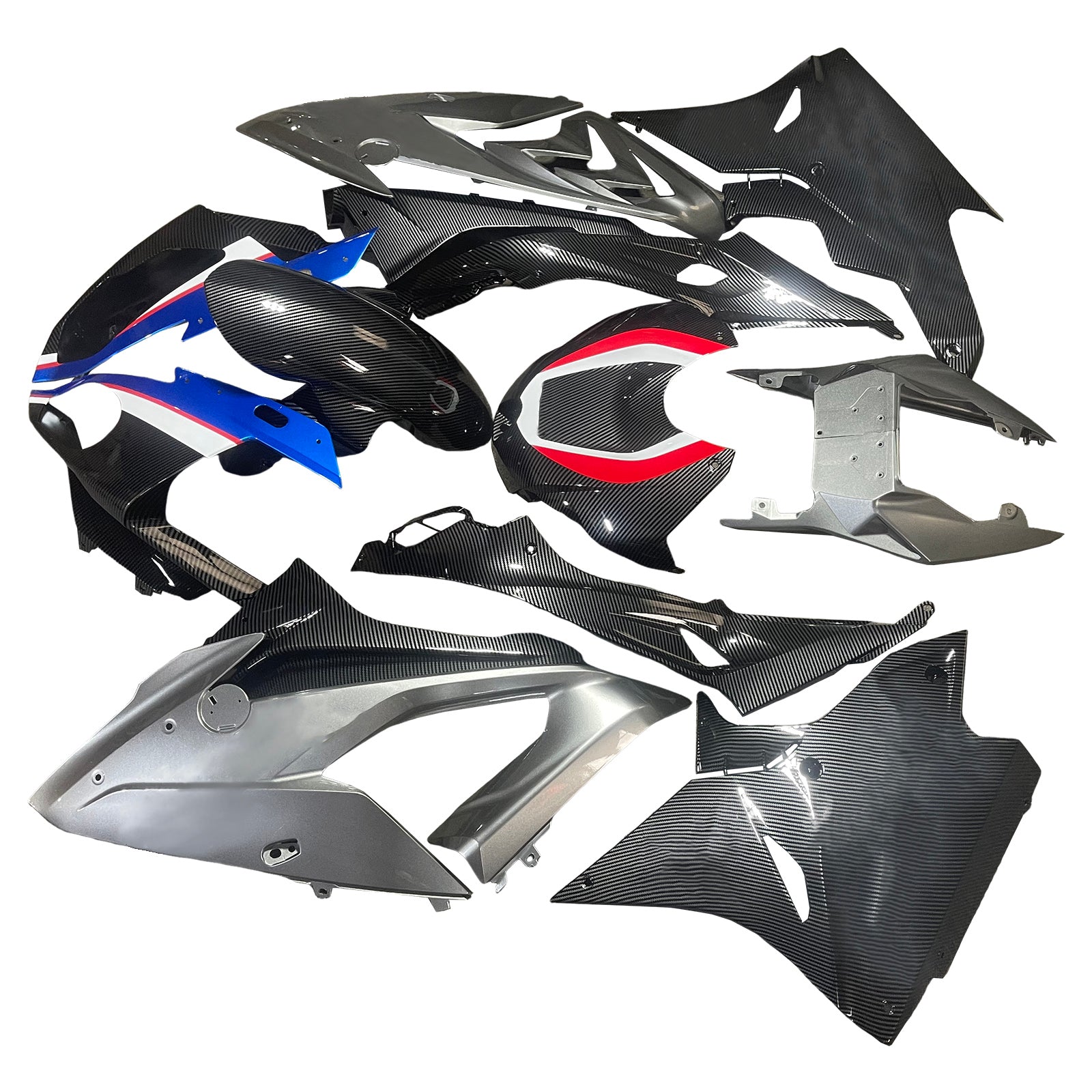 Kit de carénage injecté en plastique ABS pour BMW S1000RR 2017-2018