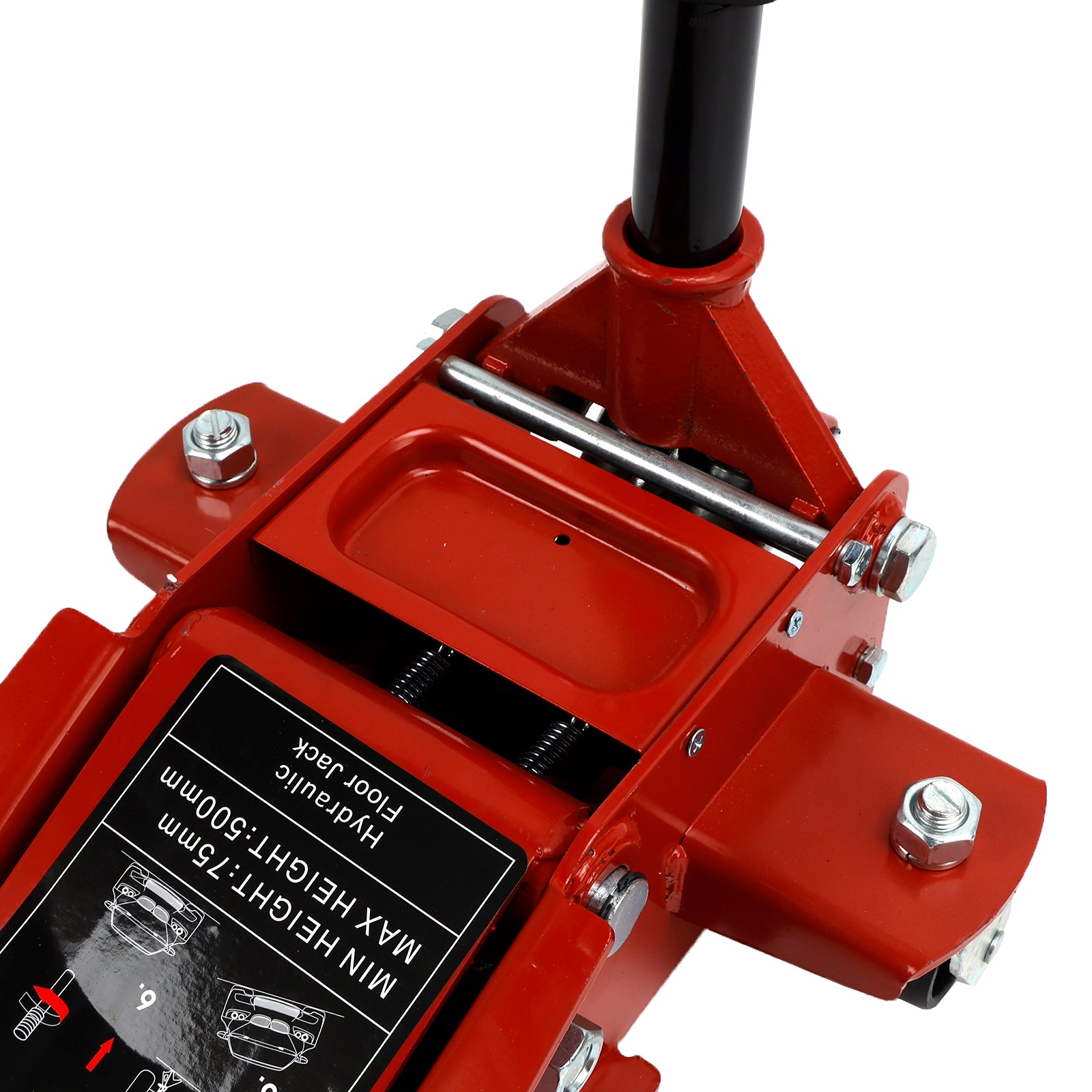 Cric de Sol 3 Tonnes en Acier Aluminium Double Piston Pompe de Levage Rapide Pour Automobile et Voiture