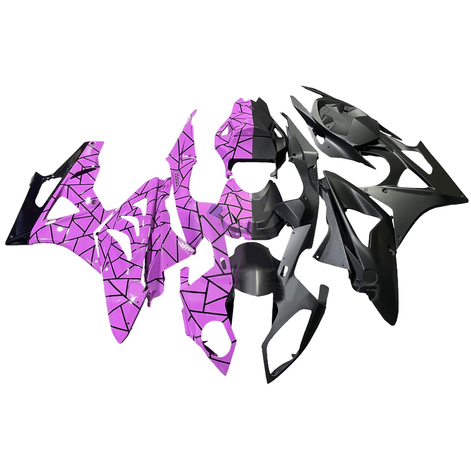 Kit de carénage d'injection pour BMW S1000RR 2015-2016 Carrosserie Plastique ABS