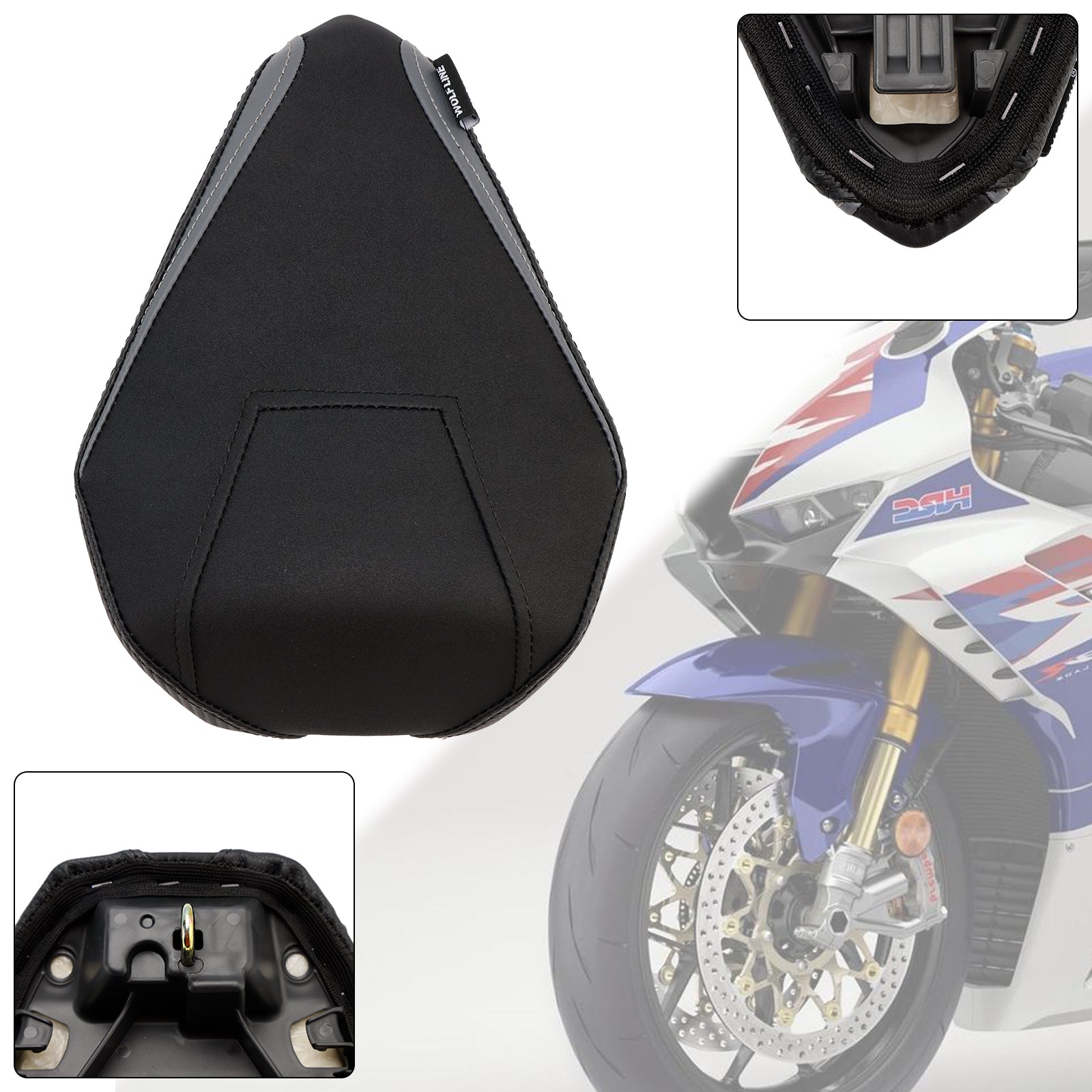 Cuscino del sedile del passeggero posteriore rosso per Honda CBR1000RR-R 2020, 2021, 2022 e 2023