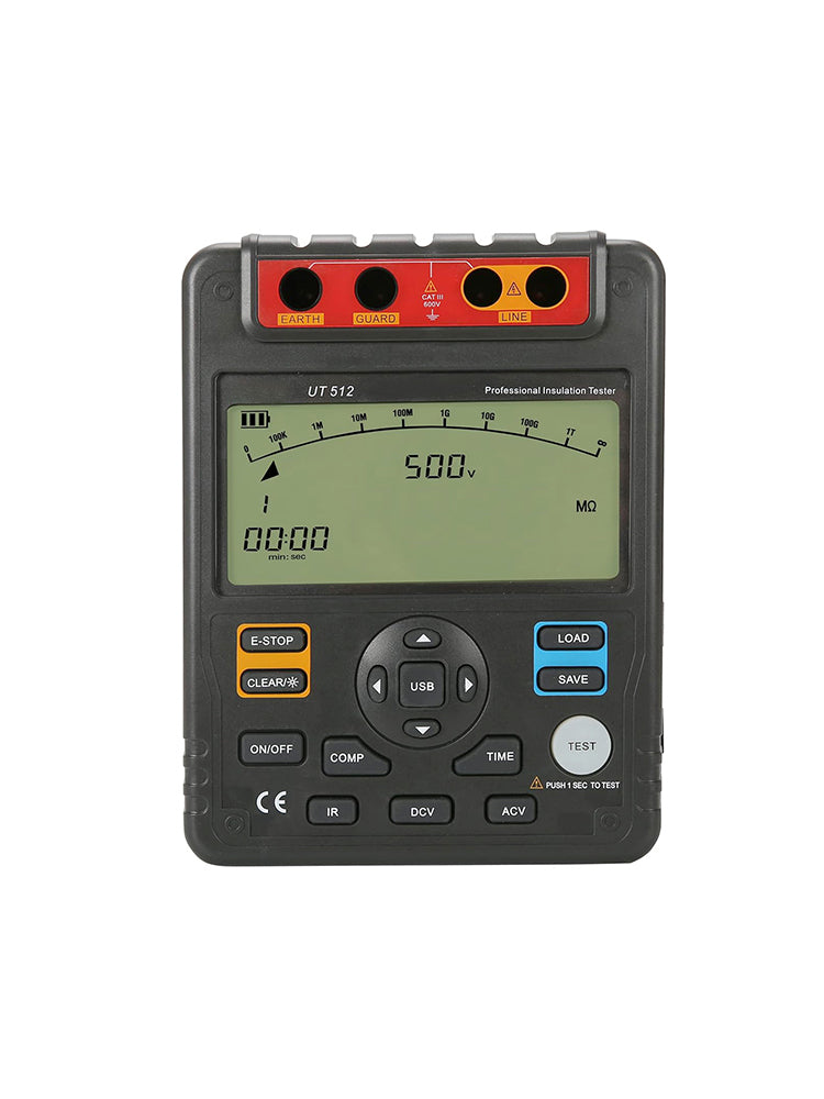 UT512 Isolatieweerstandstester Voltmeter Autobereik 2500V 100GΩ