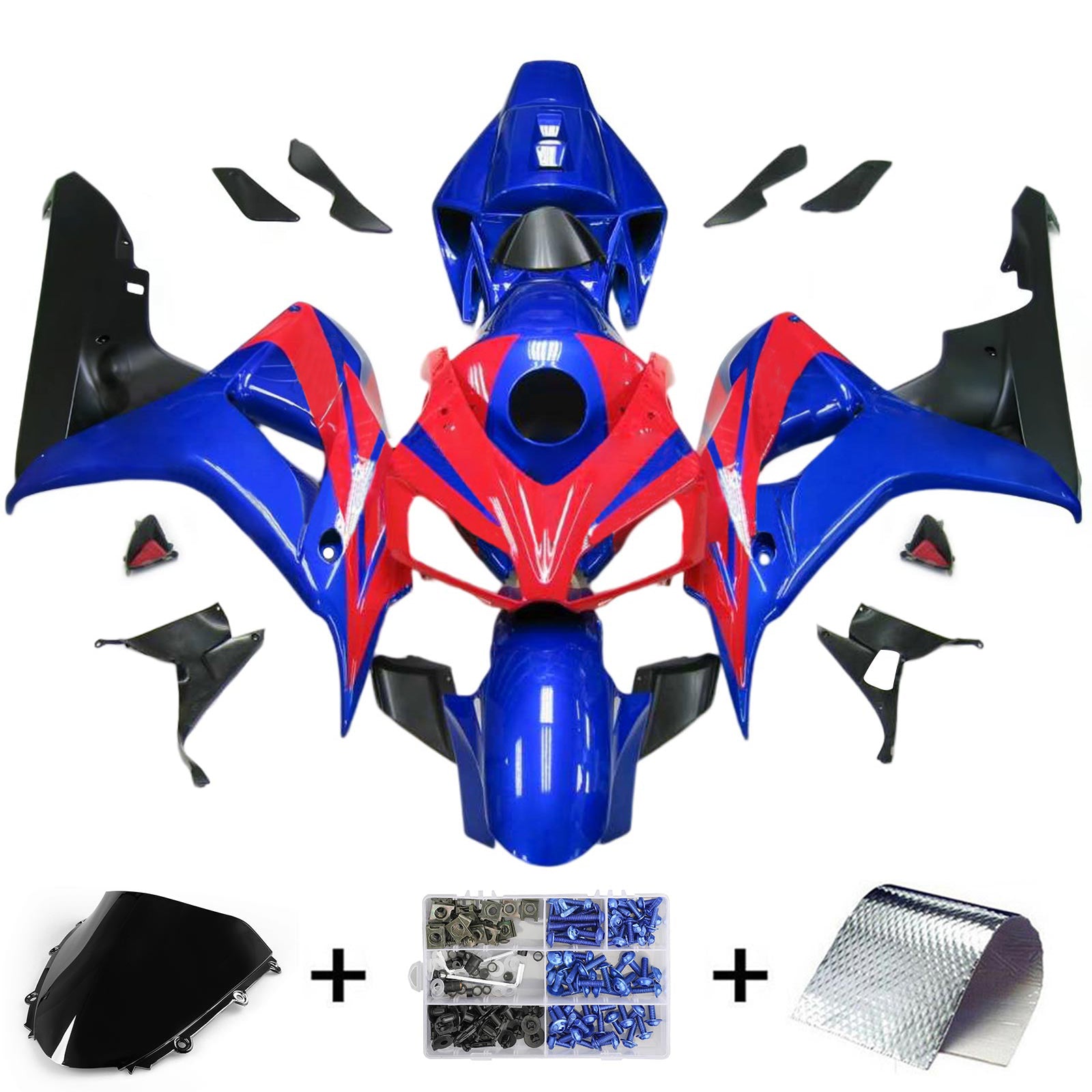 Kit de carénage par injection, carrosserie en plastique ABS pour Honda CBR1000RR 2006-2007