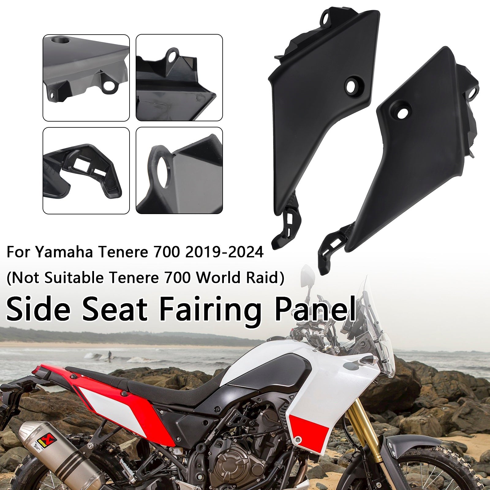 Panel lateral de asedio lateral para Yamaha Tenere 700 2019-2024
