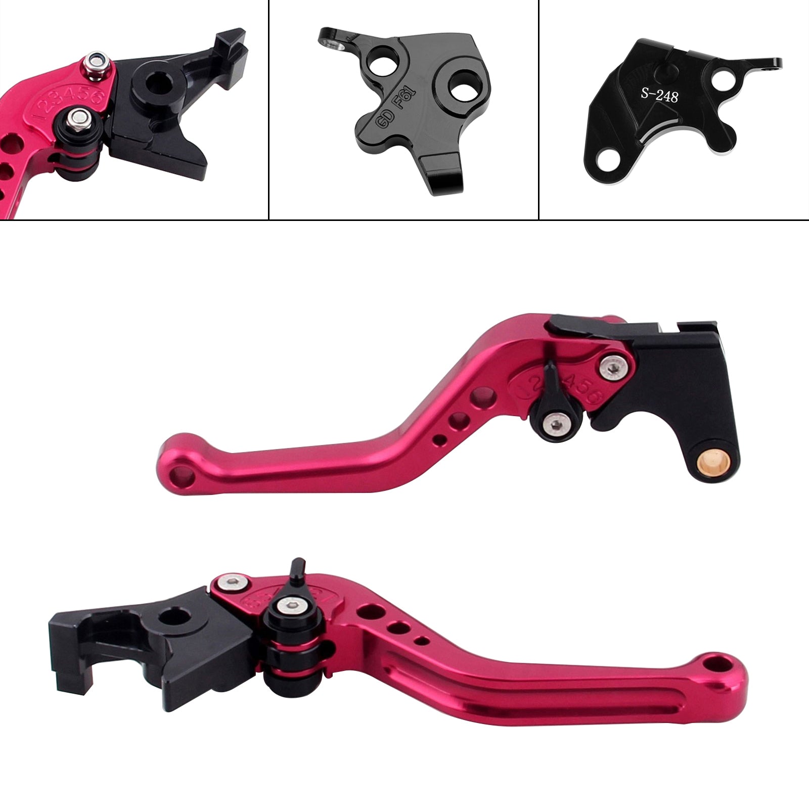 Palanca de freno y embrague corta para Yamaha YZF R125 2008-2011