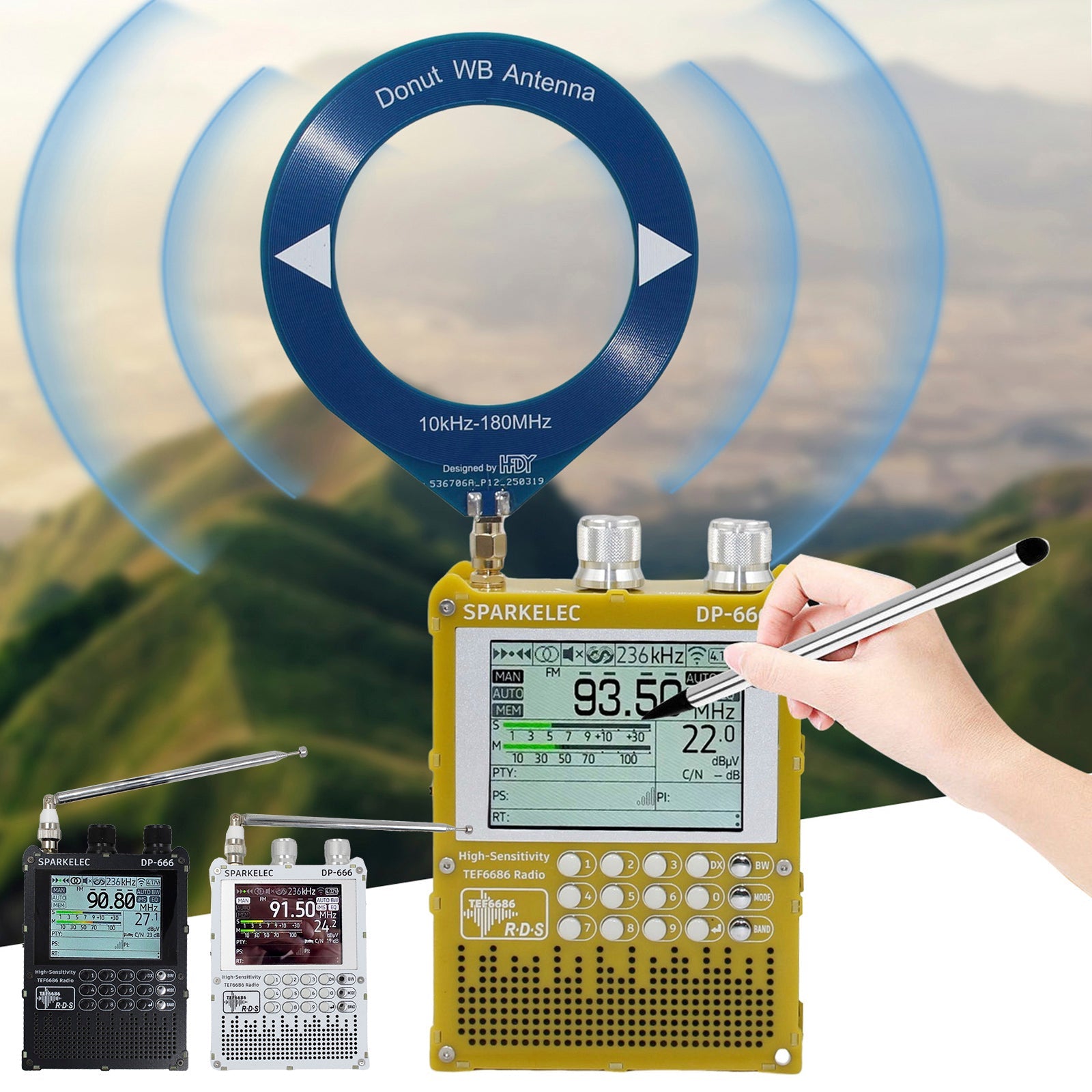 Radio TEF6686 DSP DP666 Hoge gevoeligheid Full Band LW MW SW 0IRT Kortegolfradio