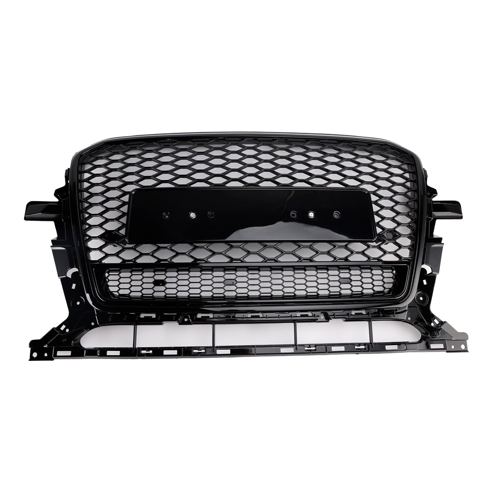 Grille de pare-chocs avant en nid d'abeille noir brillant pour Audi Q5 2013-2017