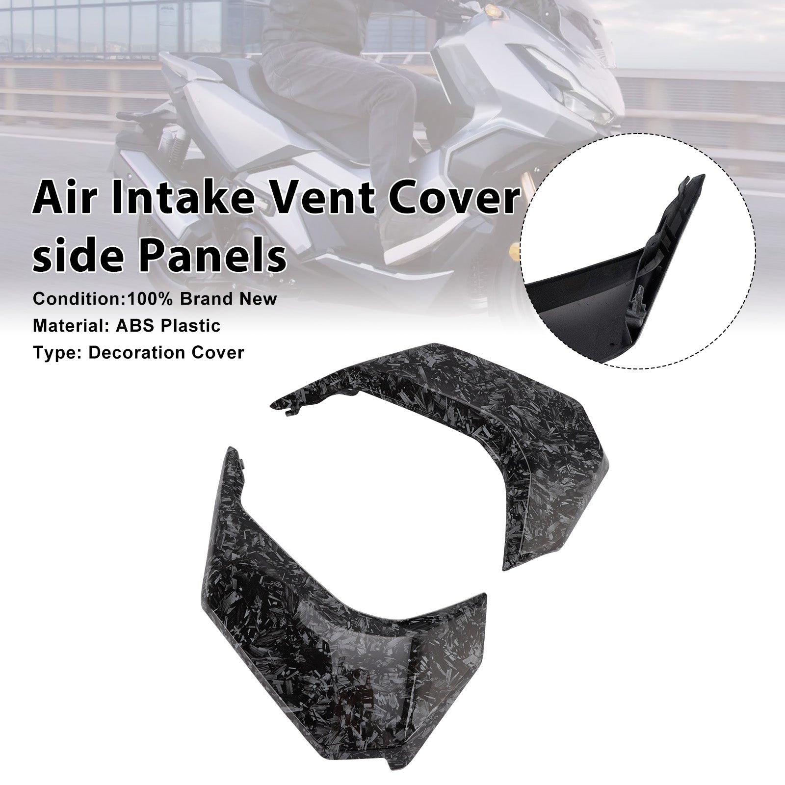 Afdekking voor luchtinlaatventilatie voor Honda ADV 350 (2022-2025) - Zijpanelen