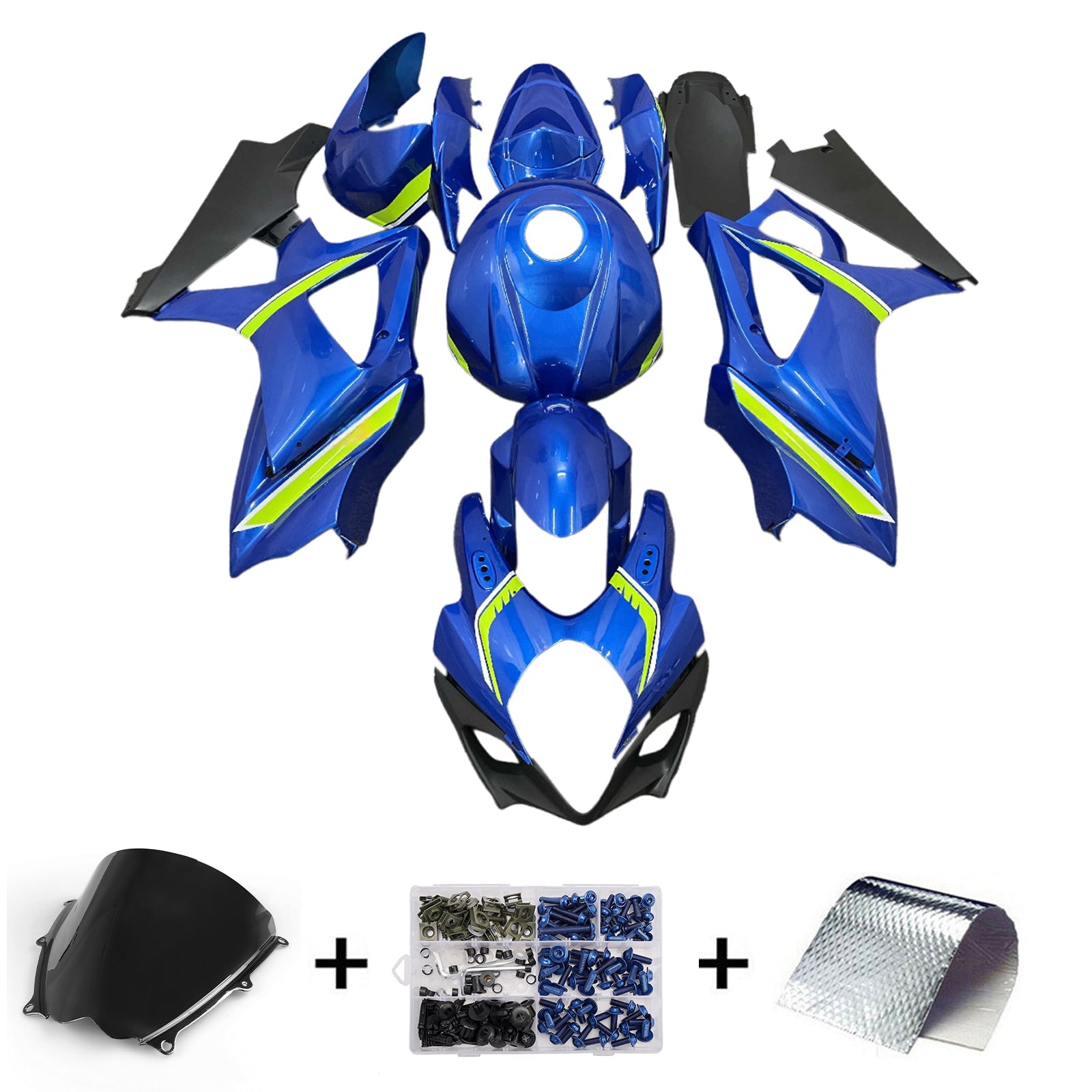Kit di carenatura a iniezione, carrozzeria in plastica ABS per Suzuki GSXR1000 2007-2008 K7