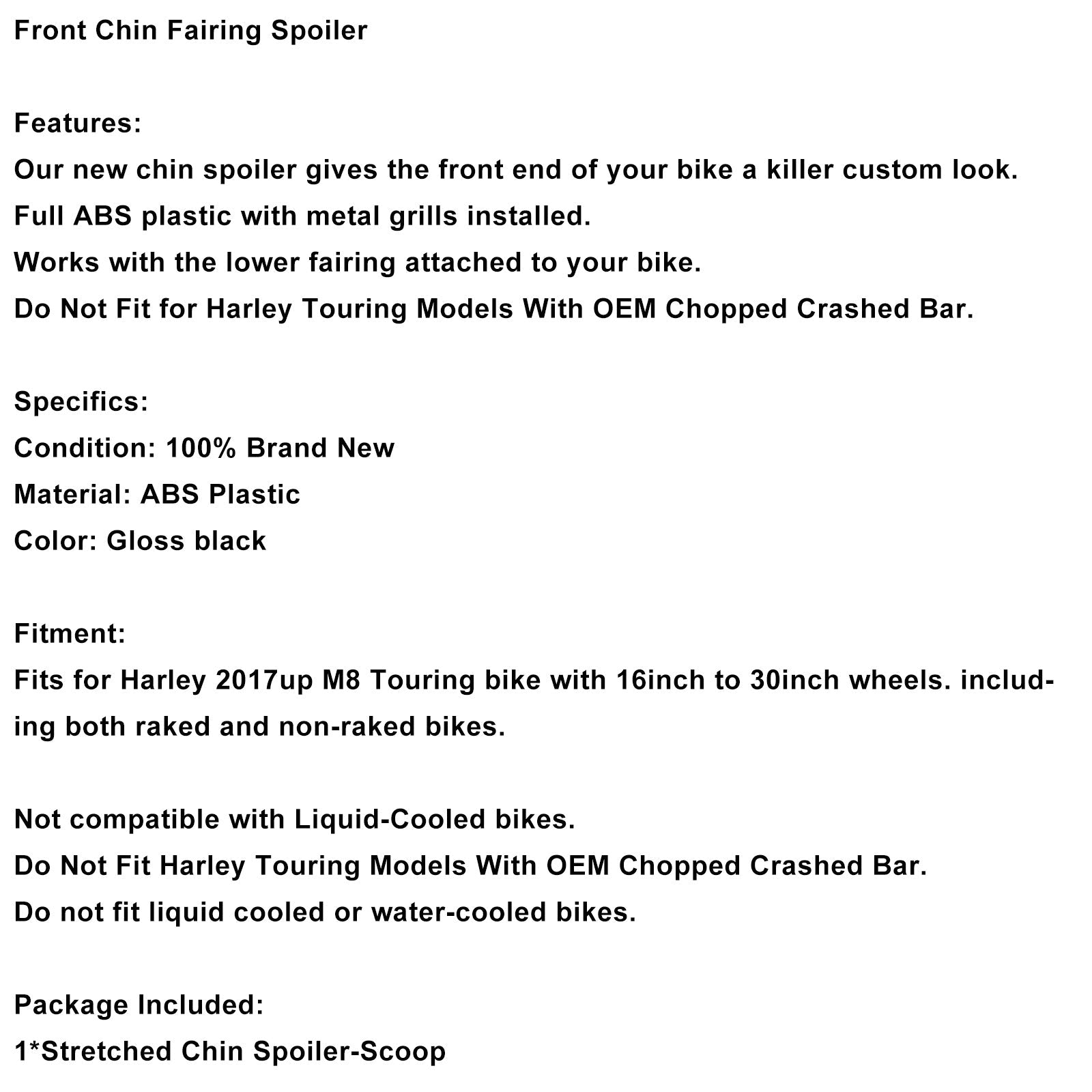 Difficile di carenza prima per Touring Road Street Glide Electra Glide M8 2017+