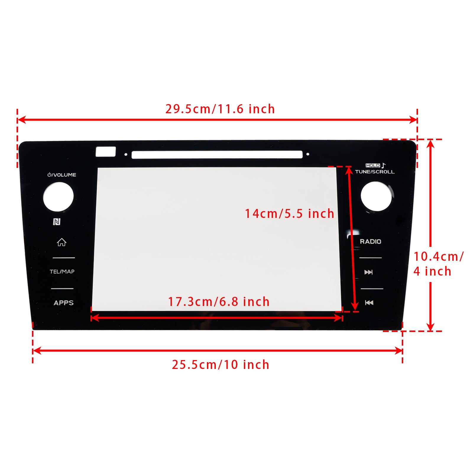 Touch screen sostitutivo per radio Subaru Legacy Outback 2018-2019 HK-SC-1