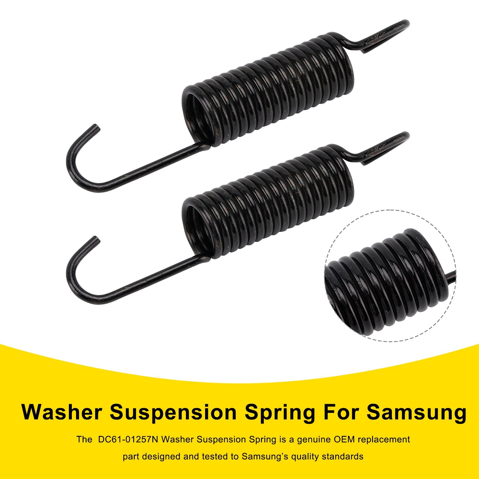 Resorte de suspensión de arandela de 2 piezas DC61-01257N para Samsung reemplaza 592-49396 592-49474