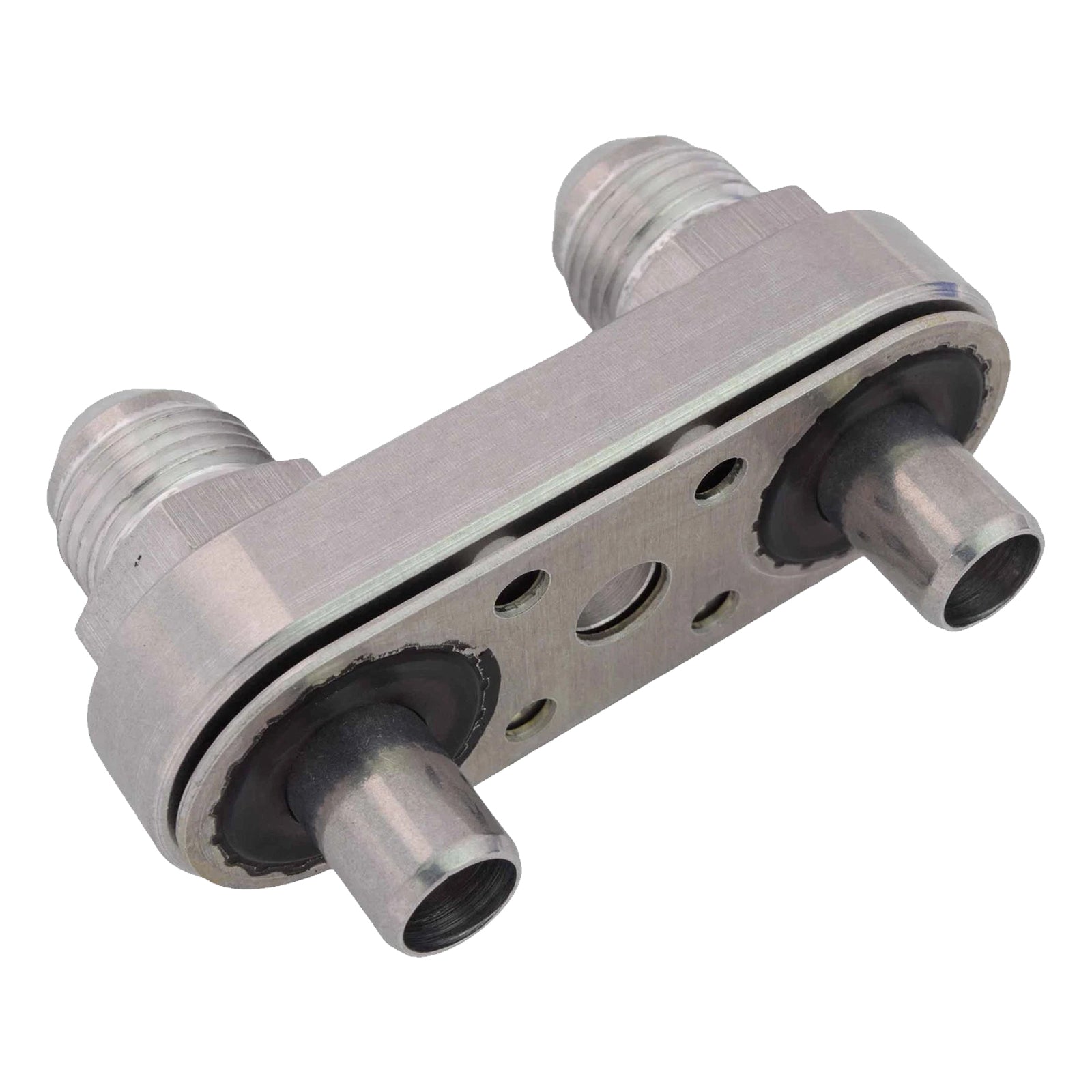 Plaque d'adaptation de conduite de refroidisseur de transmission 6L80E, 6L90E et 8L90E avec joints d'étanchéité pour raccords AN 8