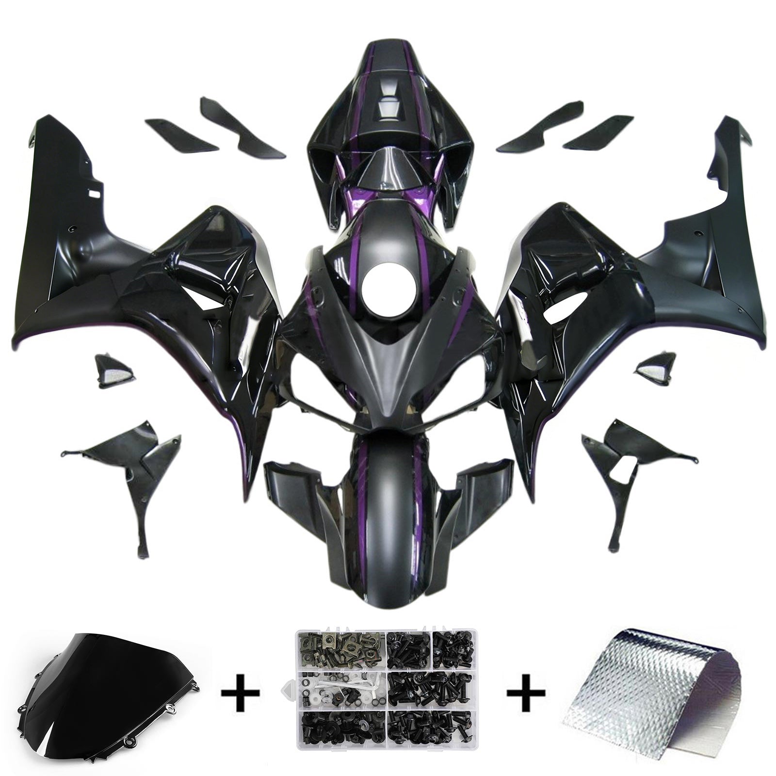 Kit de carénage injecté en plastique ABS pour Honda CBR1000RR 2006-2007