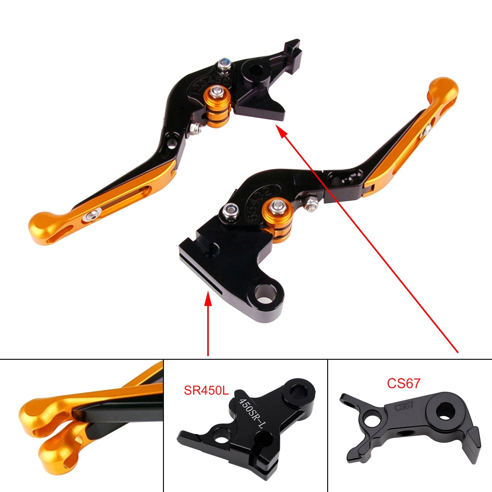 Levier de frein et d'embrayage réglable compatible avec VOGE DS900X 900DSX 2024-2026