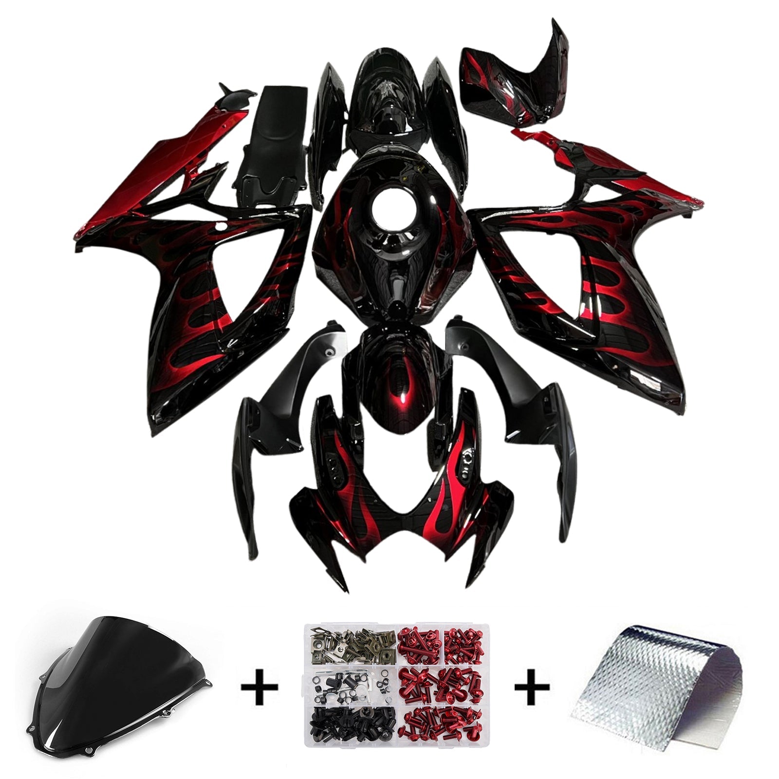 Kit de deficiencia inyectado en plástico AB para Suzuki GSXR 600/750 2006-2007 K6