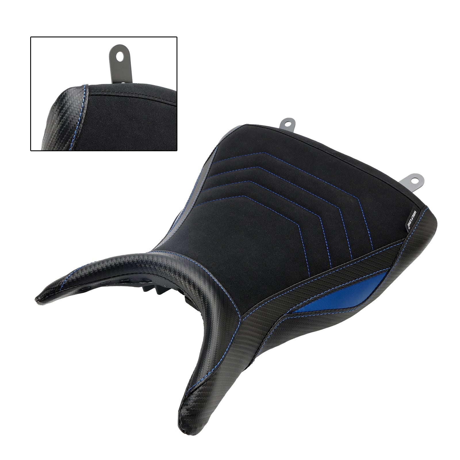 Cuscino del quartier generale prima del raider in poliuretano blu per Yamaha MT-03 YZF-R3 2015-2023