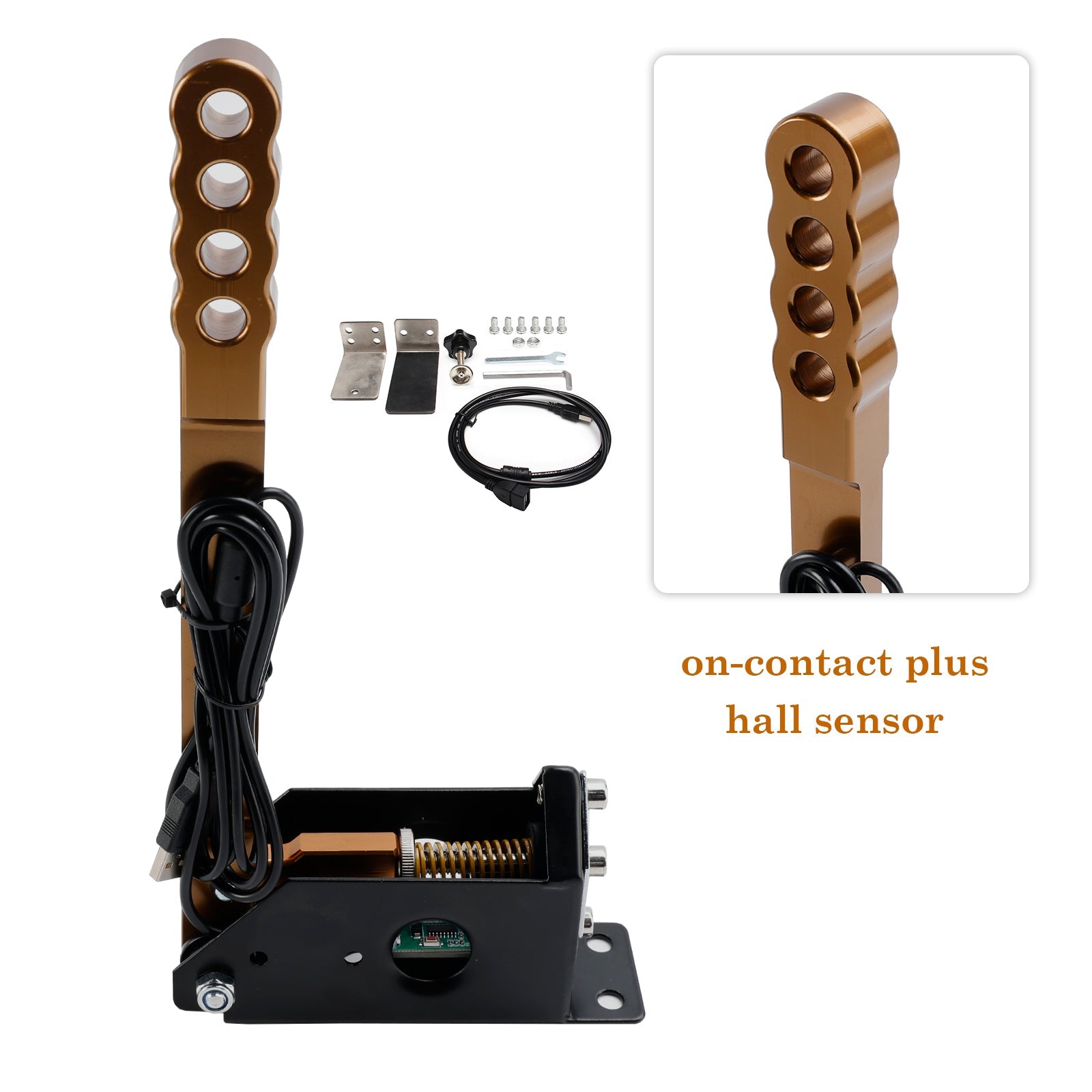 14 -bittinen kilpa -käsijarru USB SIM -PC: lle, jossa on omaisuuspihdit G27/G29/T300/T500