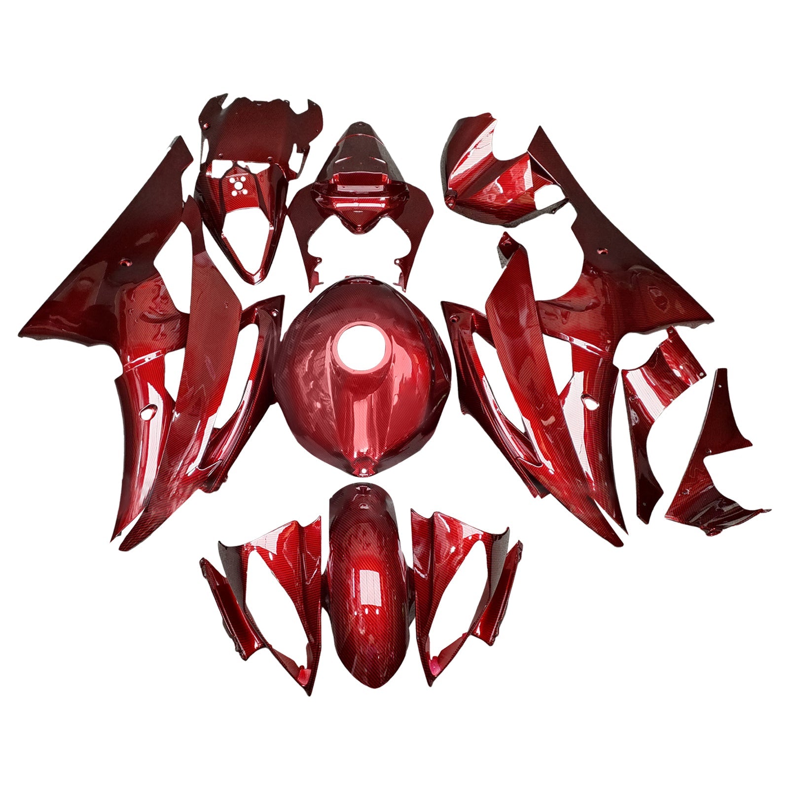 Kit carenatura iniettata in plastica ABS per Yamaha YZFR6 YZF-R6 2008-2016