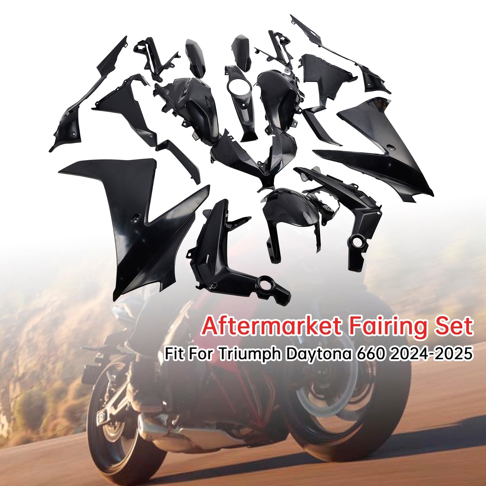 Carrier de carteroserie Daytona 660 2024-2025 Inyección no pintada