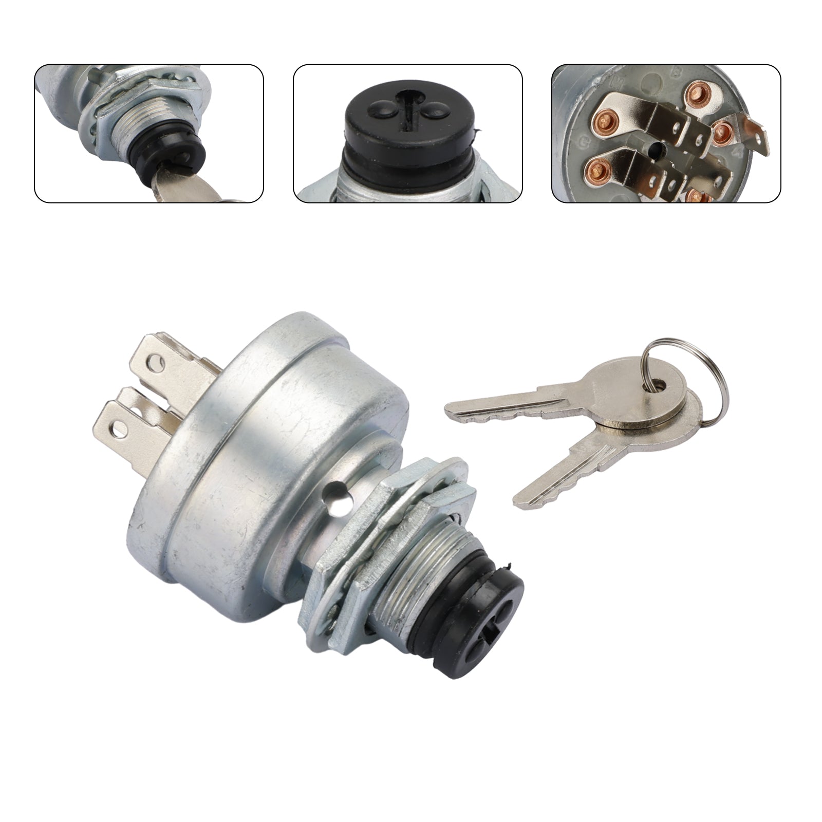 Interruptor de encendido con llaves AM107076 AM101561 para John Deere 130 165 170