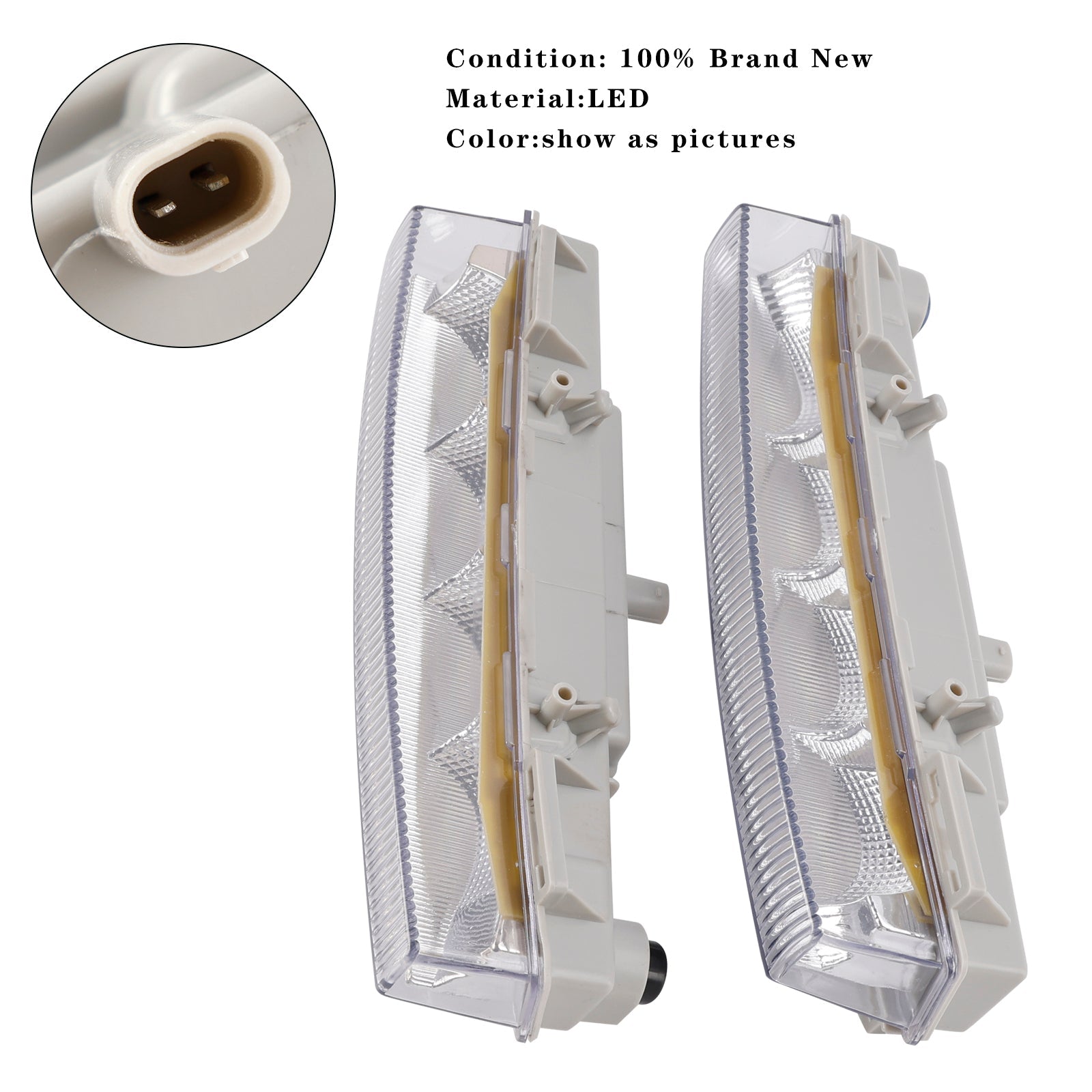 Par de luces diurnas y antiniebla para Mercedes Benz W166 Clase GL 2013-2016, modelo específico izquierdo/derecho, A0999065700/A0999065800