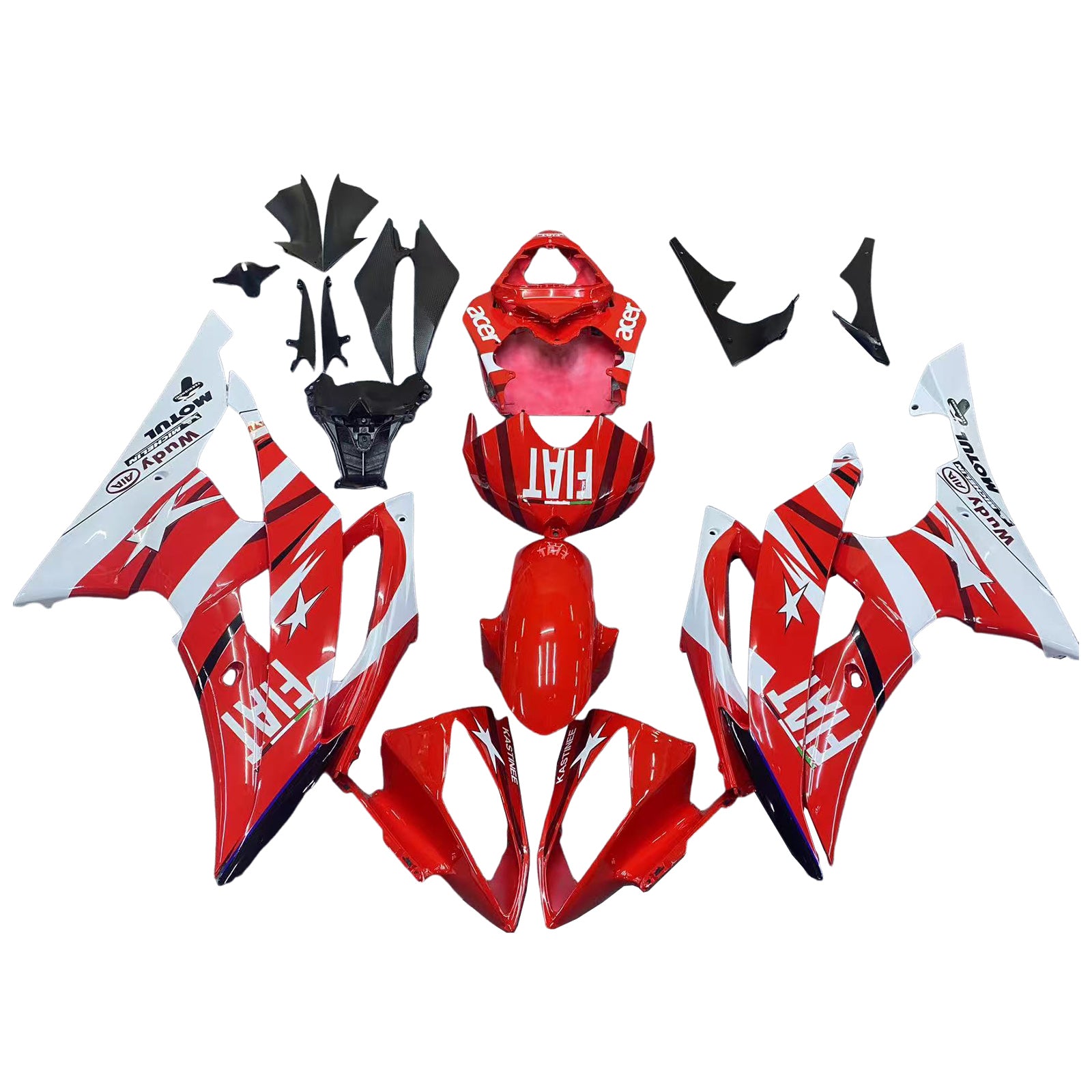 ABS Plastic Kairing Kit voor Yamaha YZF 600 R6 2008-2016