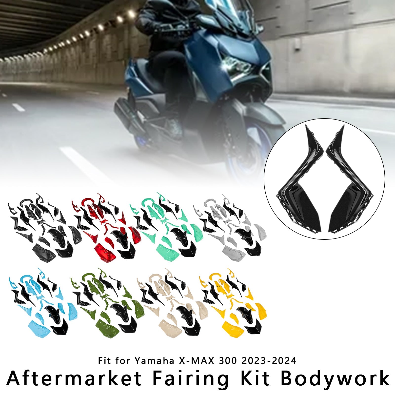 Kitting and Bodywork Kit inyectado para Yamaha X-Max 300 XMAX 2023-2024
