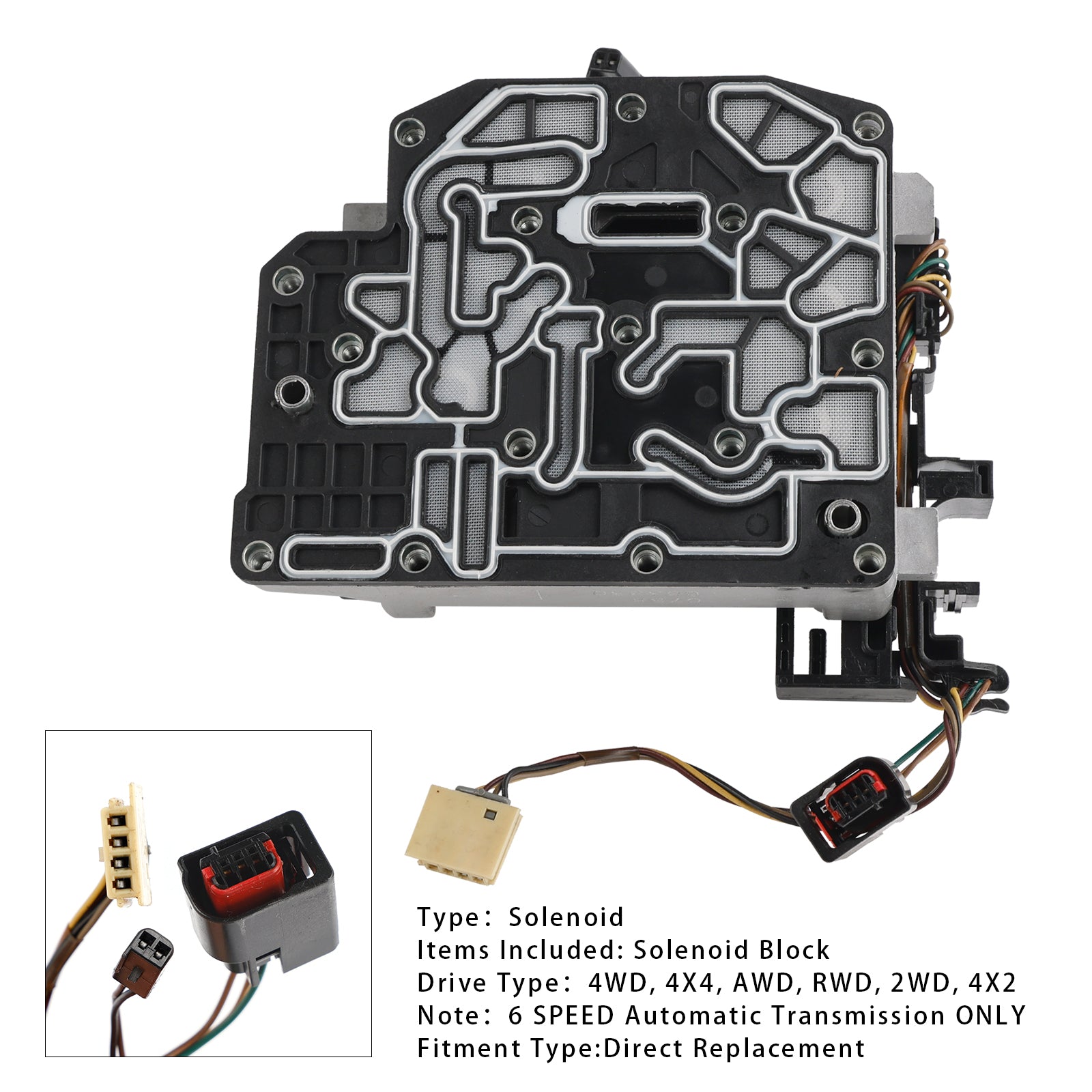 Solénoid-siirtolohko 683766696AA Chrysler Sebring/Cabriolet 6 -nopeudelle ennen L4 2,4 L V6 2,7 L 3,5 L 62TE A604-X 2006-2012