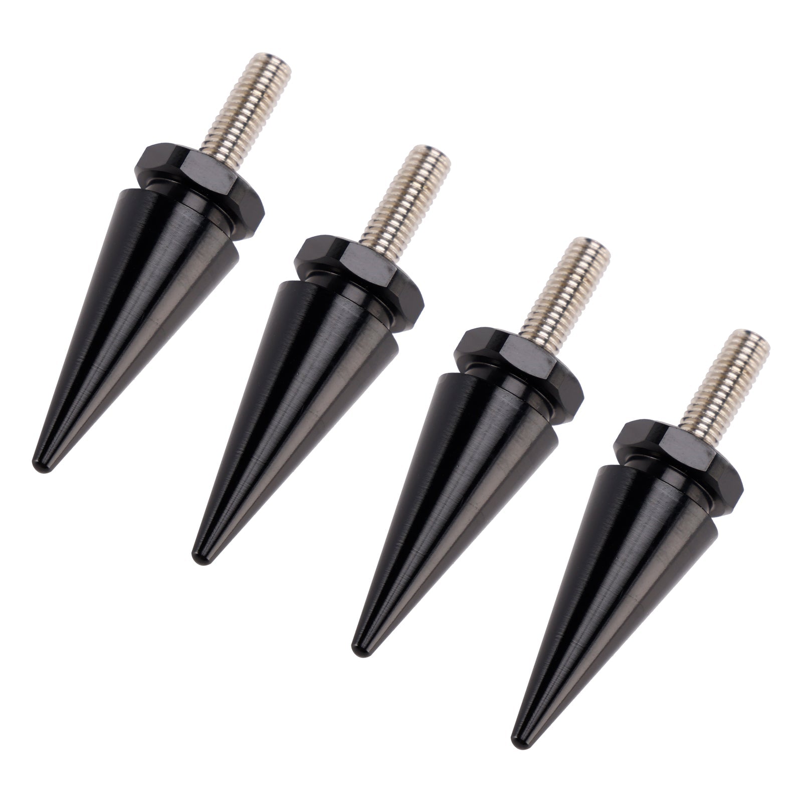 4 stuks Zwarte Spiked Bouten voor Voorruit Kuip Fastener voor Road Glide FLTR 2015-2025