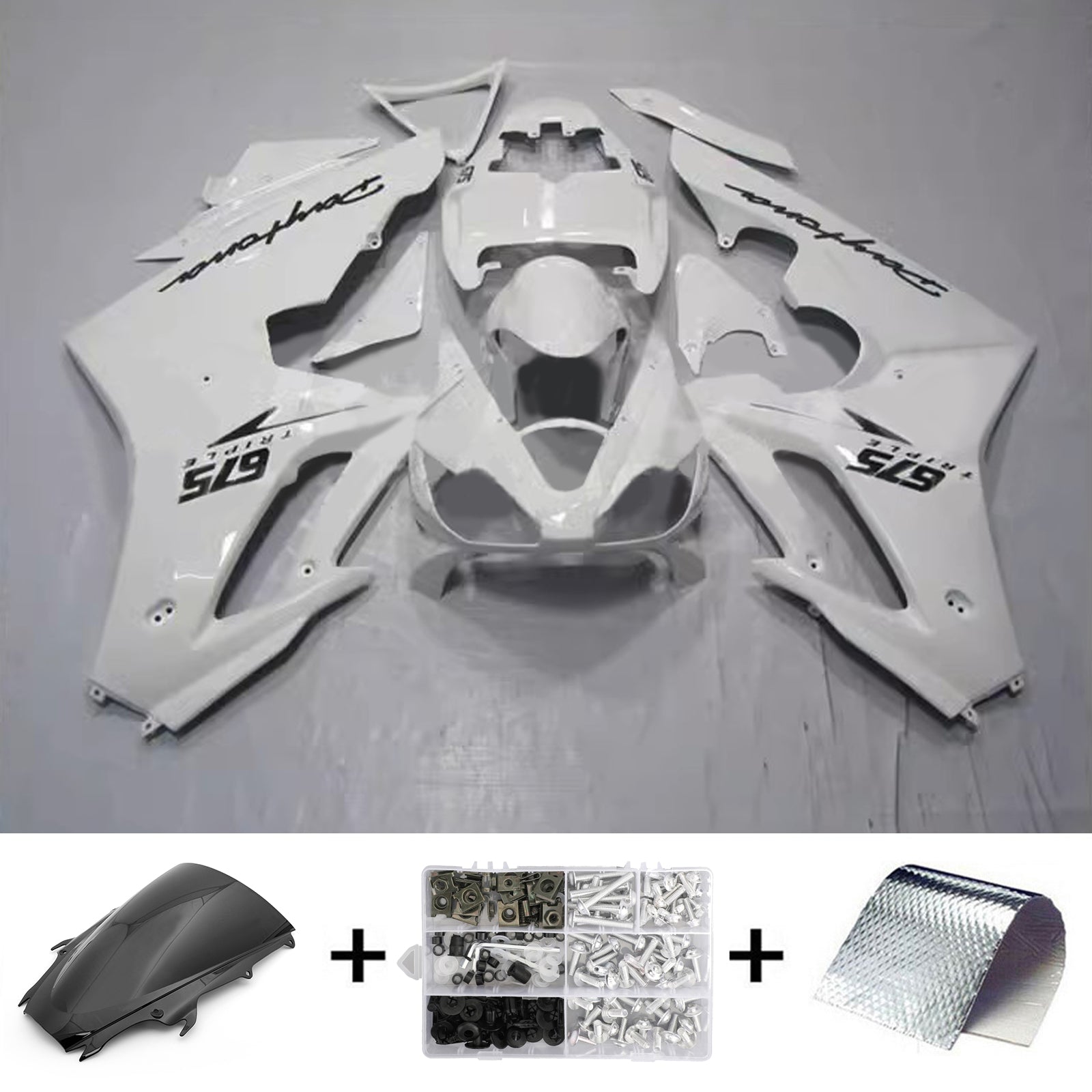 Kit de carénage d'injection Triumph Daytona 675 2009-2012 Carrosserie Plastique ABS
