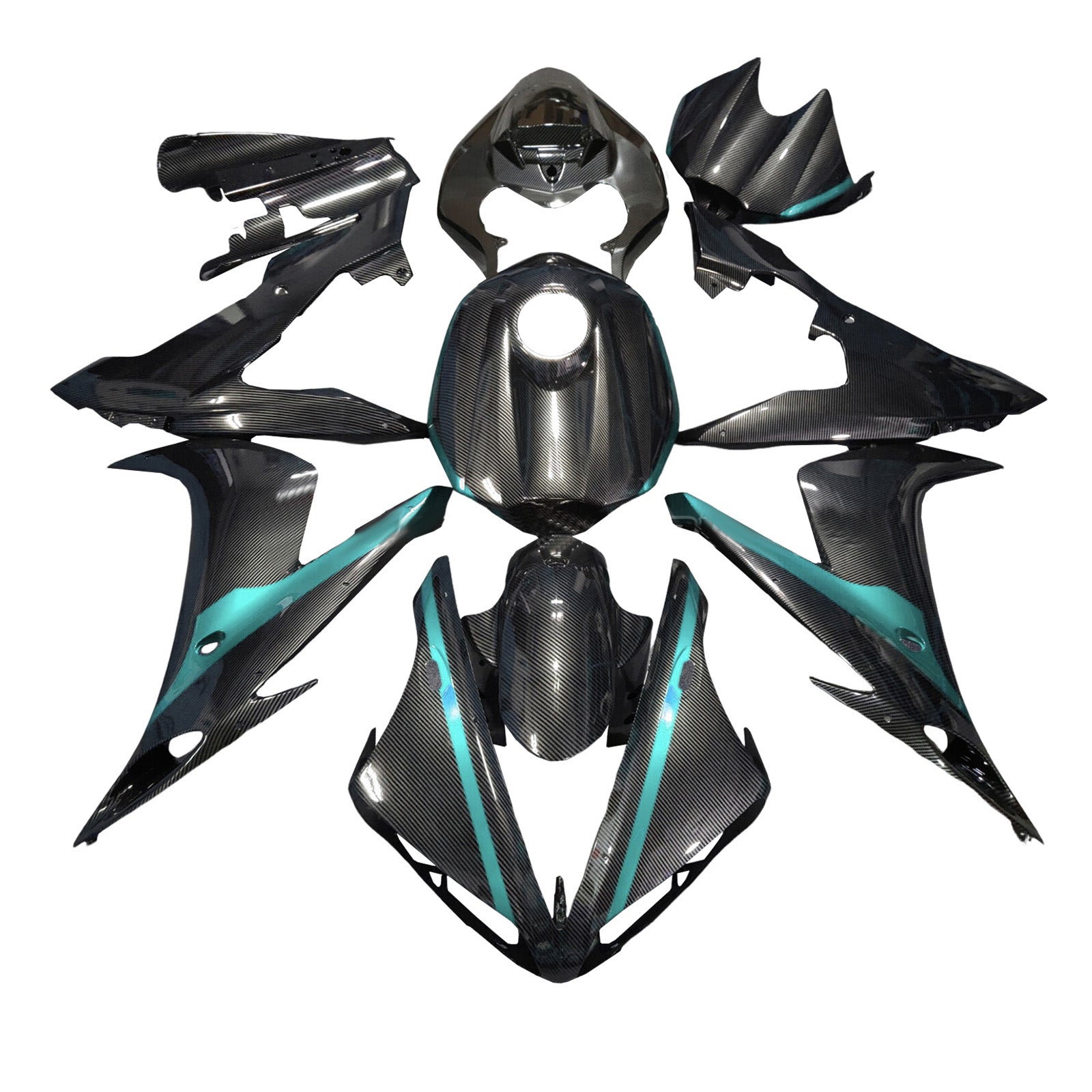 Kit carenatura iniettata in plastica ABS per Yamaha YZFR1 YZF-R1 2004-2006