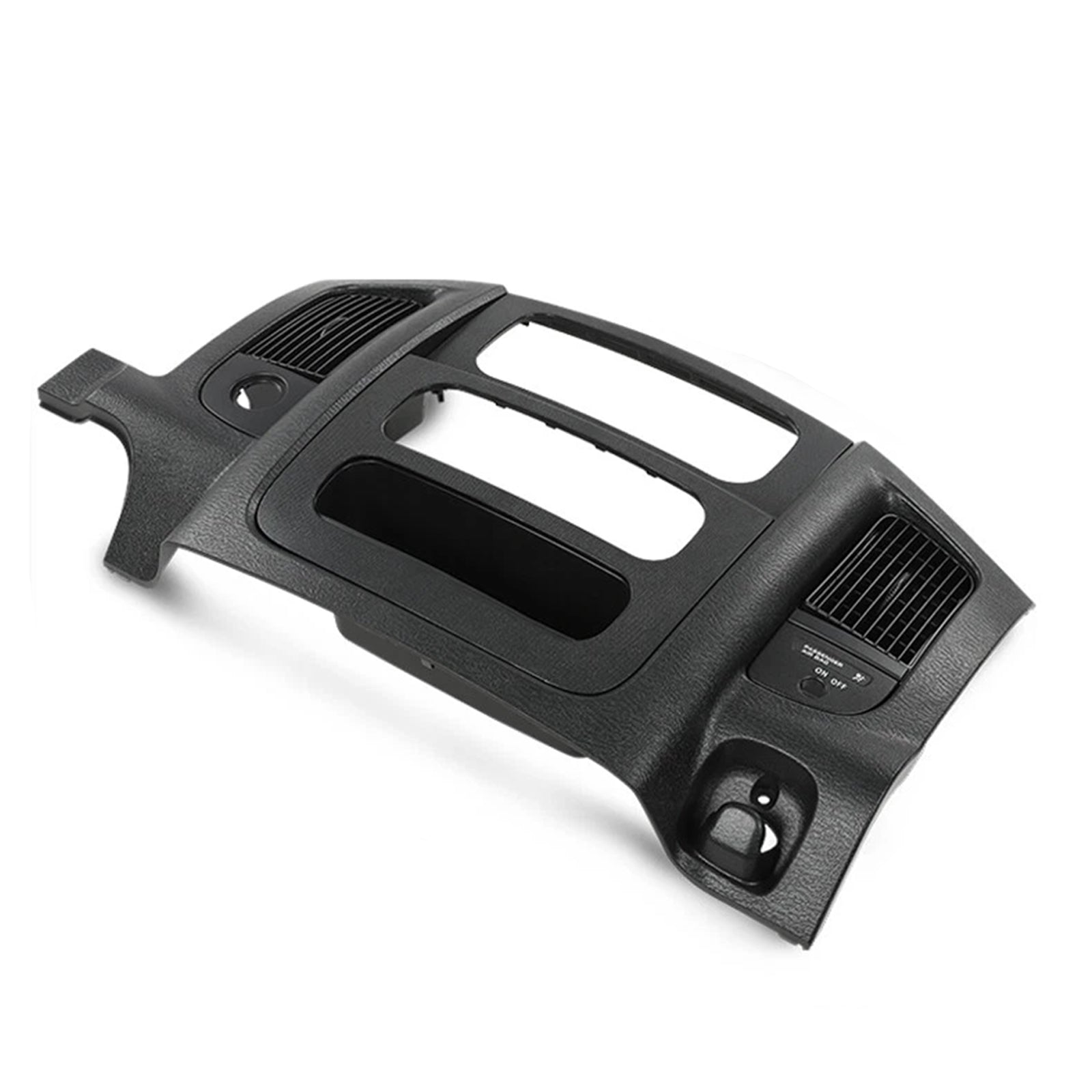 Pannello di ventilazione nero con rivestimento centrale per autoradio, adatto per Dodge Ram 2002-2005