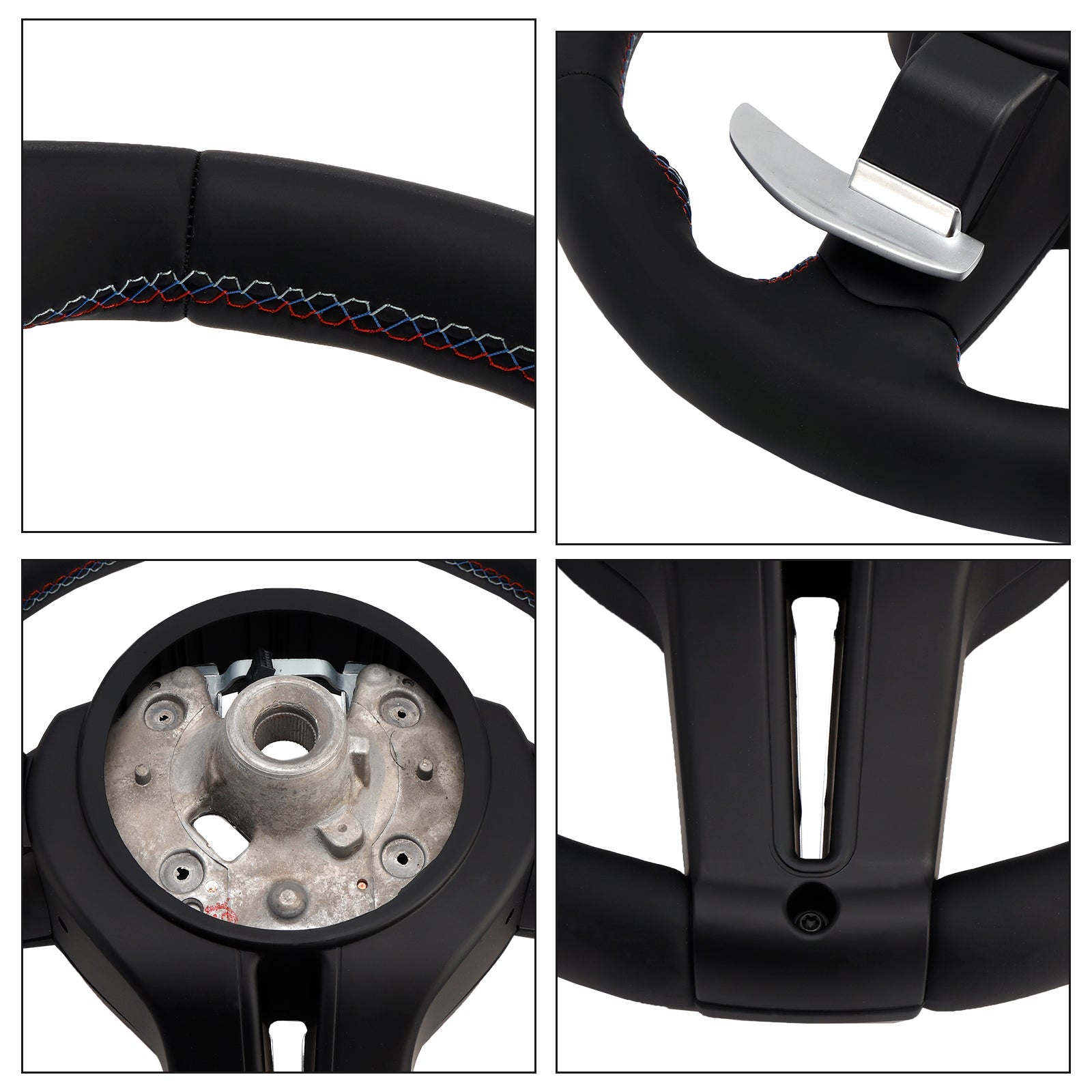 Volante calefactable de piel de napa para BMW F30 F80 F82 M3 X3 X5 X6 M4