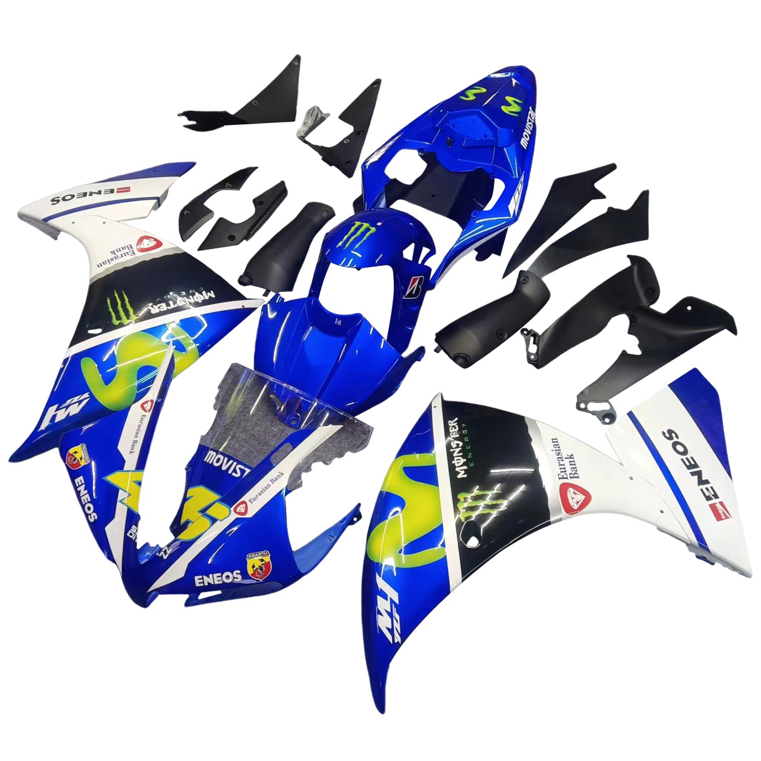 Injection Fairing Kit Bodywork Plastic ABS fit For Yamaha YZF 1000 R1 2012-2014
