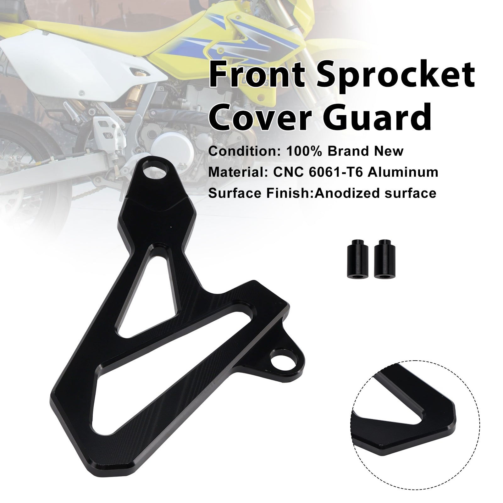 Protection de pignon avant pour Suzuki DR-Z400SM 2000-2024 DRZ400/S/E