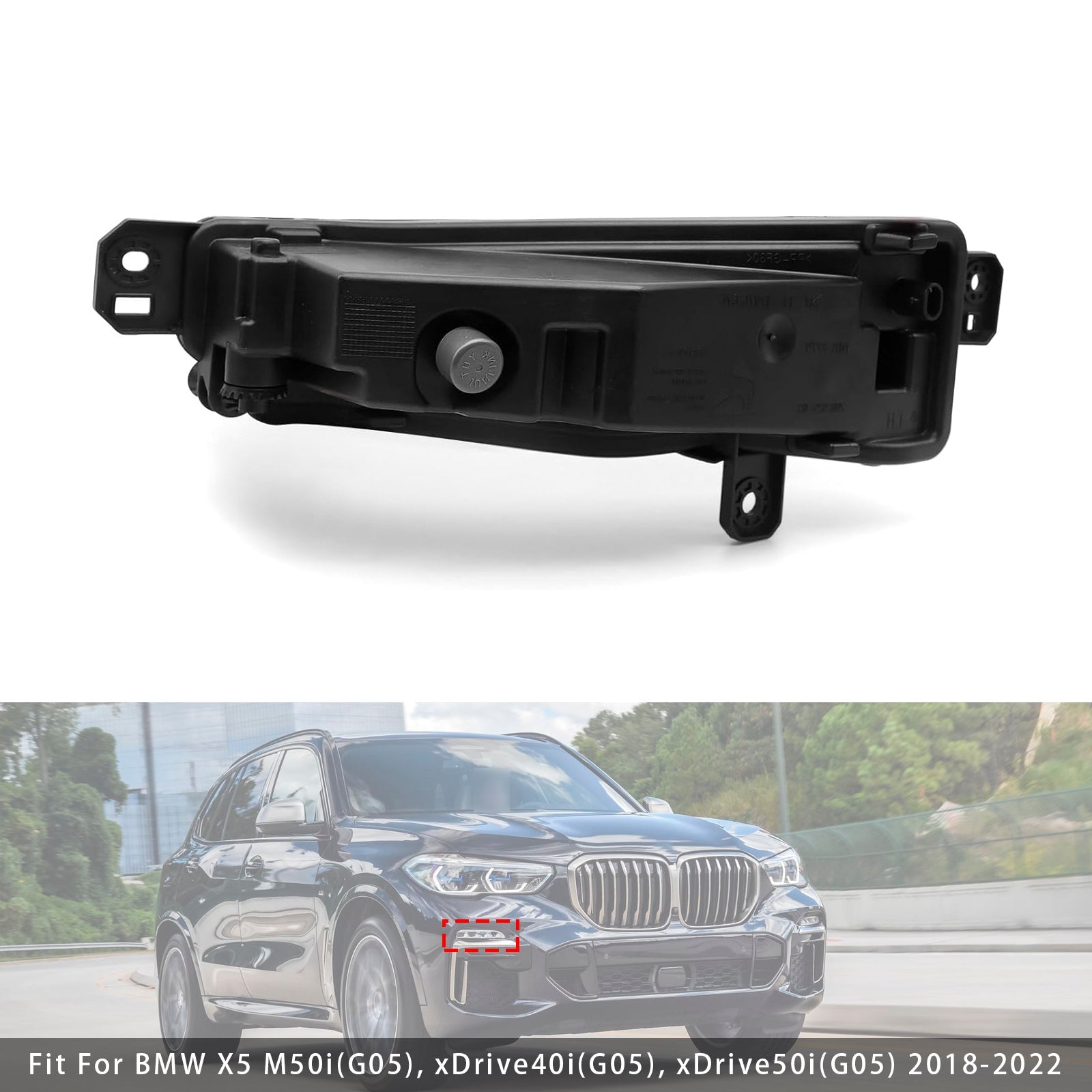 Luce nebbia anteriore anteriore a LED per BMW X5 G05 2018-2022 631774063666