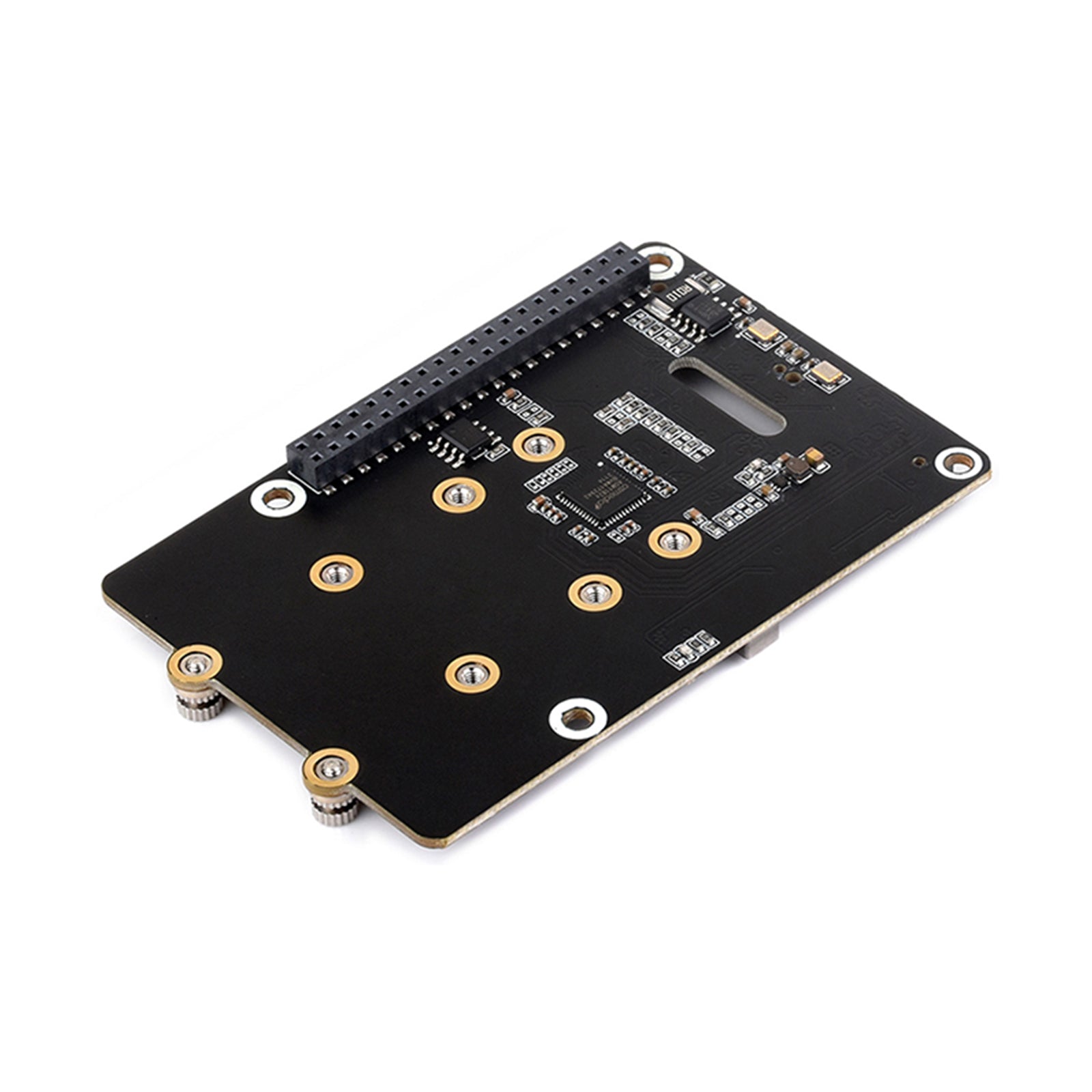 Dwukanałowa karta obrotowa Raspberry Pi 5 PCIe z protokołem Nvme. Podwójny dysk twardy M.2