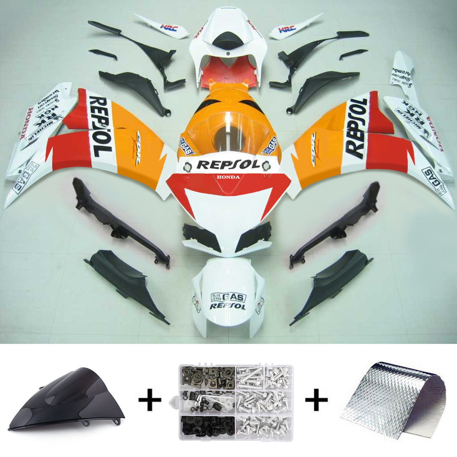 Injectie kuip kit carrosserie plastic buikspieren voor Honda CBR1000RR 2012-2016