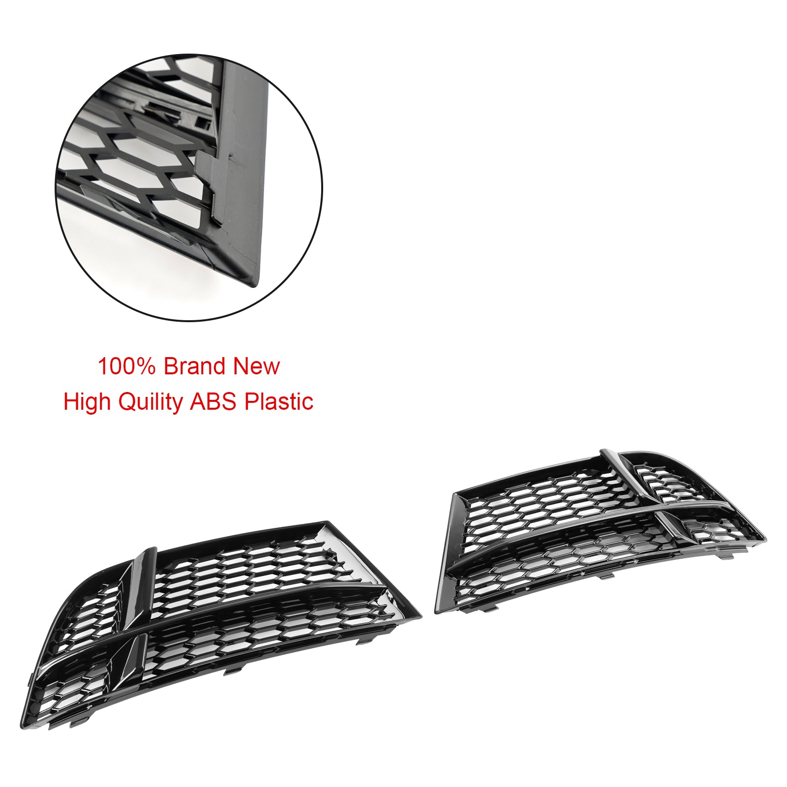 2017-2019 AUDI A3 8V S-LINE SEDAN / SPORTBACK / CONVERTIBLE S3 Couvercle de phare antibrouillard avant Grille de calandre