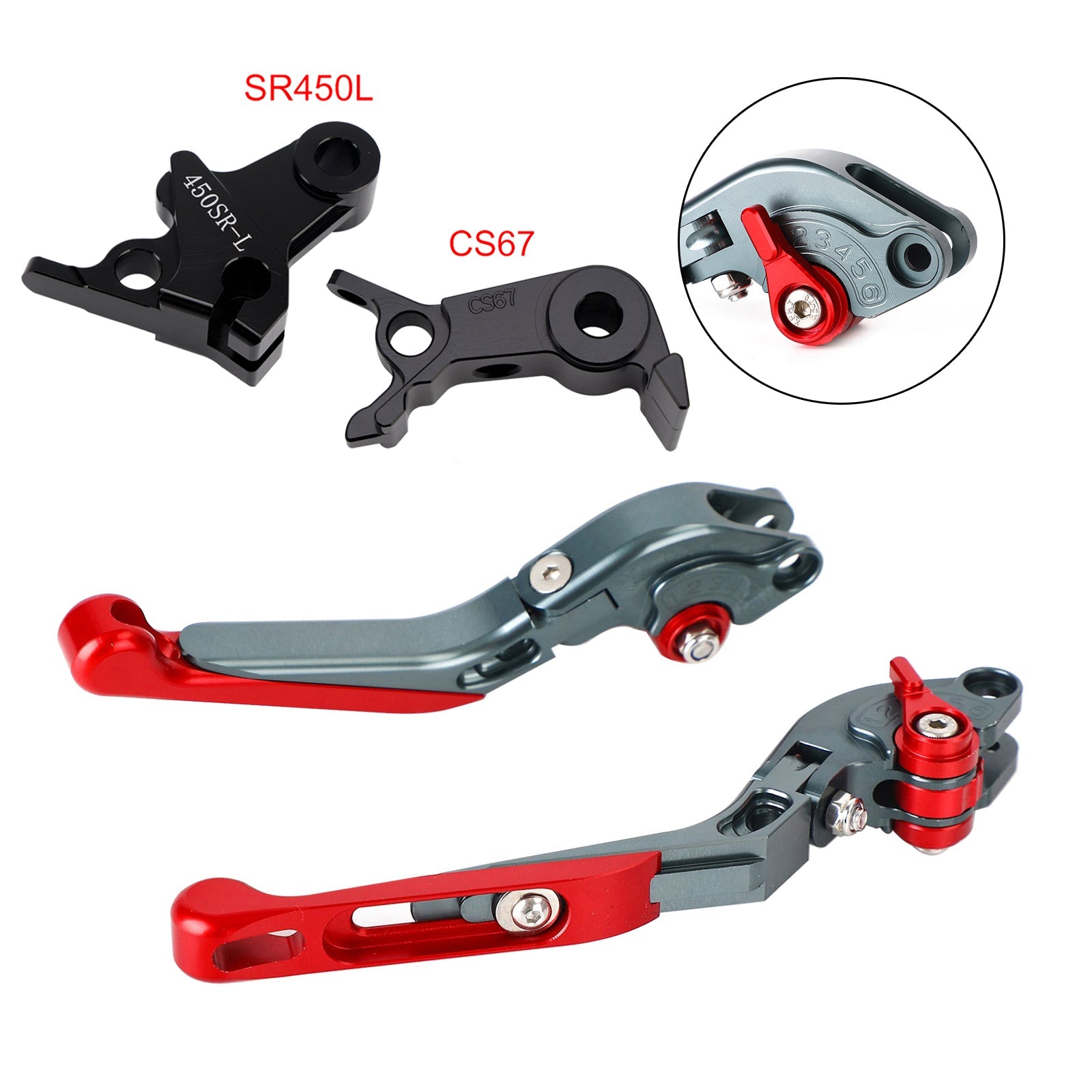 Levier de frein et d'embrayage réglable compatible avec VOGE DS900X 900DSX 2024-2026