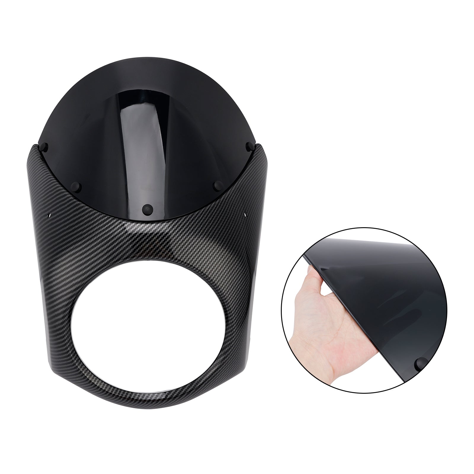 Fiera del parabrezza del faro per eliminatori Kawasaki 500 2024-2025