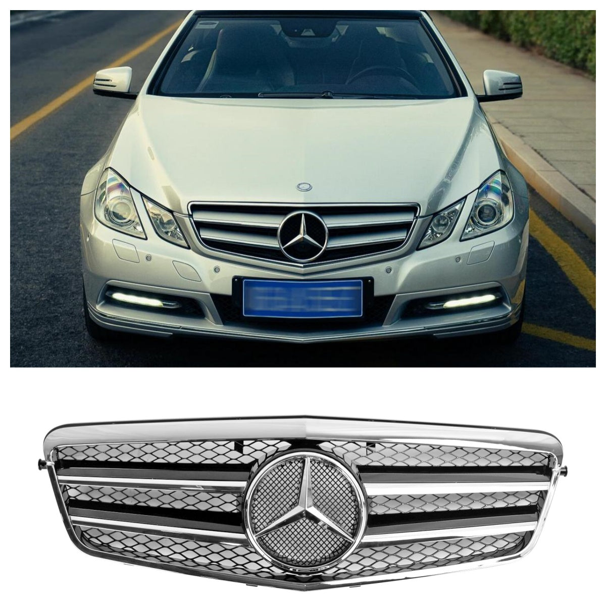 2009-2013 Benz E-sarja W212 E200 E220 E350 E550 etupuskurin säleikkö