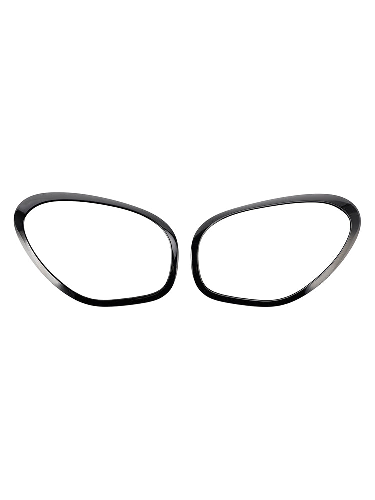 Molto di 2 anelli decorativi di fari neri lucidi per Mini Cooper Countrymanman R60
