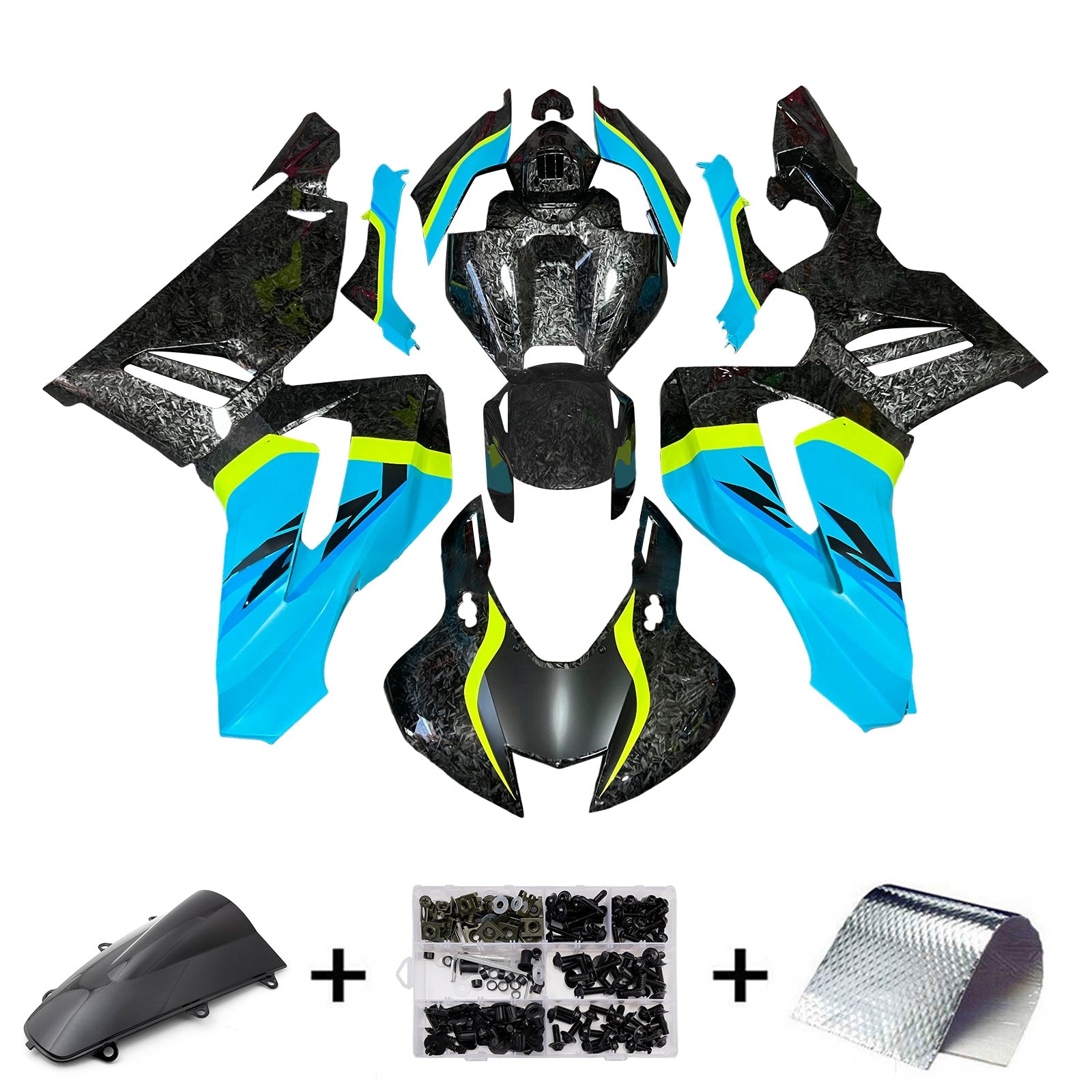 Kit de deficiencia inyectado en plástico AB para Honda CBR1000RR-R 2020-2023