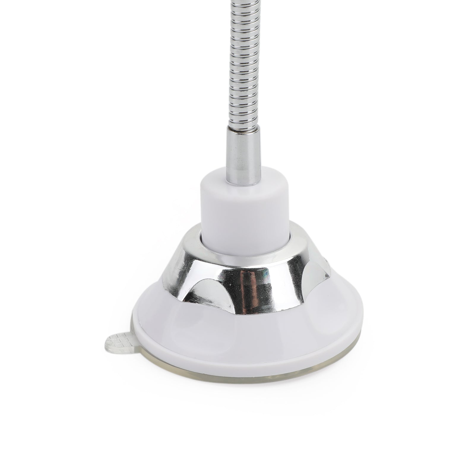 10-kratno fleksibilno ogledalo z gosjim vratom in LED kopalniško lučko z priseskom 7"