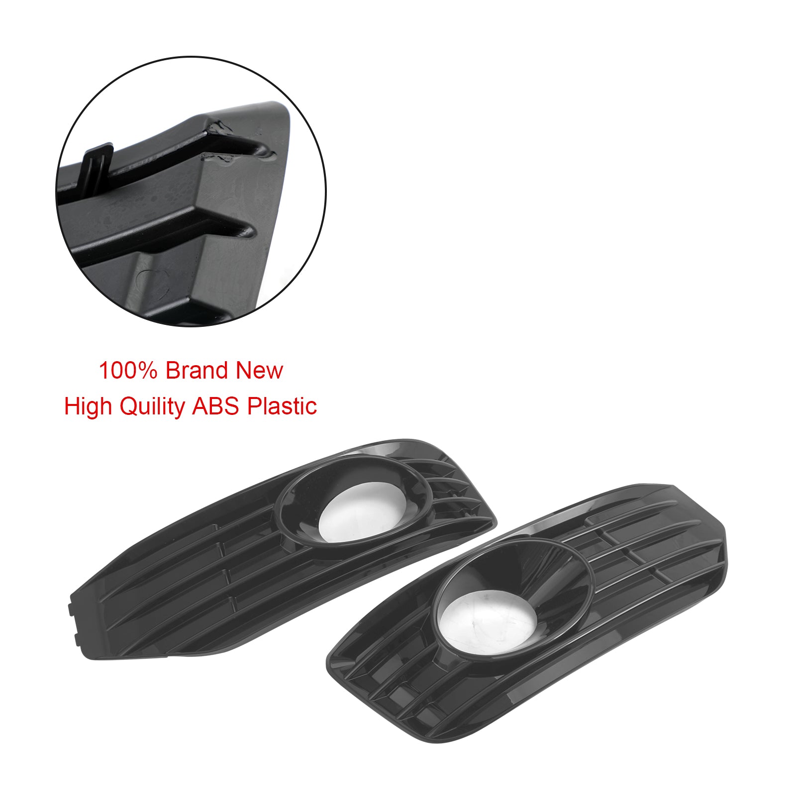 2010-2015 VW T5 T5.1 Glanzend zwart mistlamplichtafdekking inzetstuk S-line grille