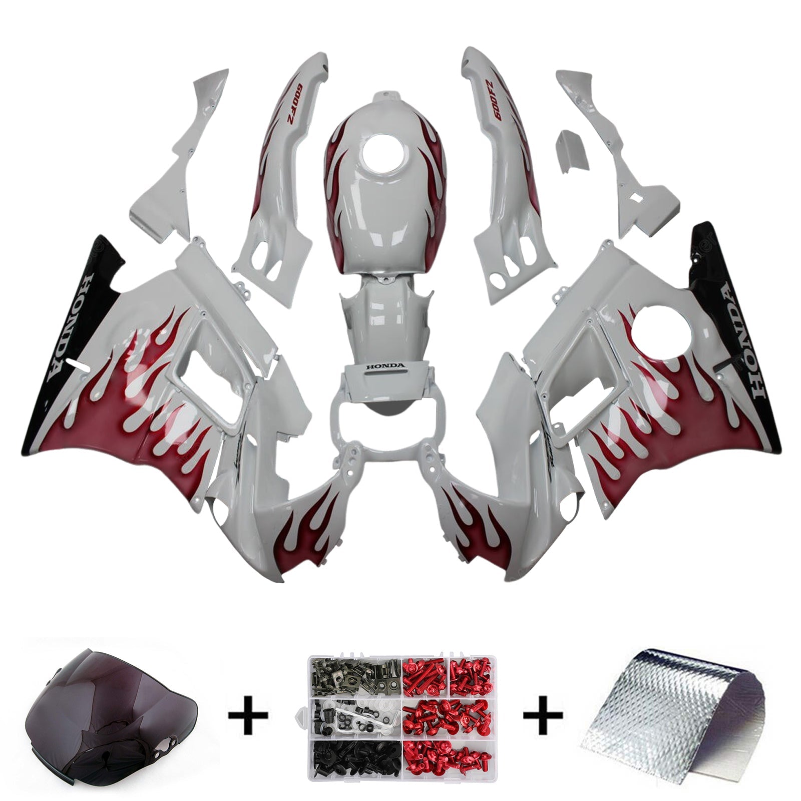 1991-1994 Honda CBR600 F2 injectiekuipset ABS kunststof carrosserie